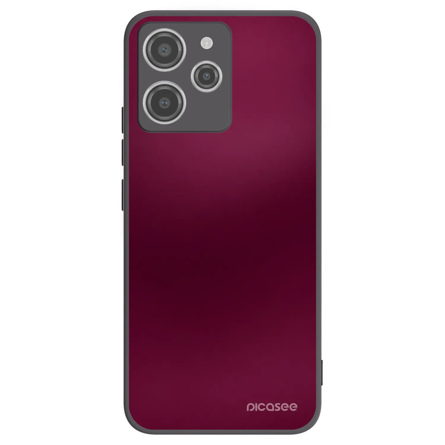 Picasee crna silikonska maskica za Xiaomi Redmi 12 4G - Velvet Bordeaux
