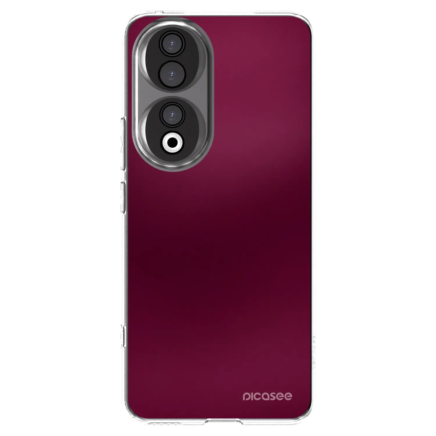 Picasee silikonska prozirna maskica za Honor 90 5G - Velvet Bordeaux