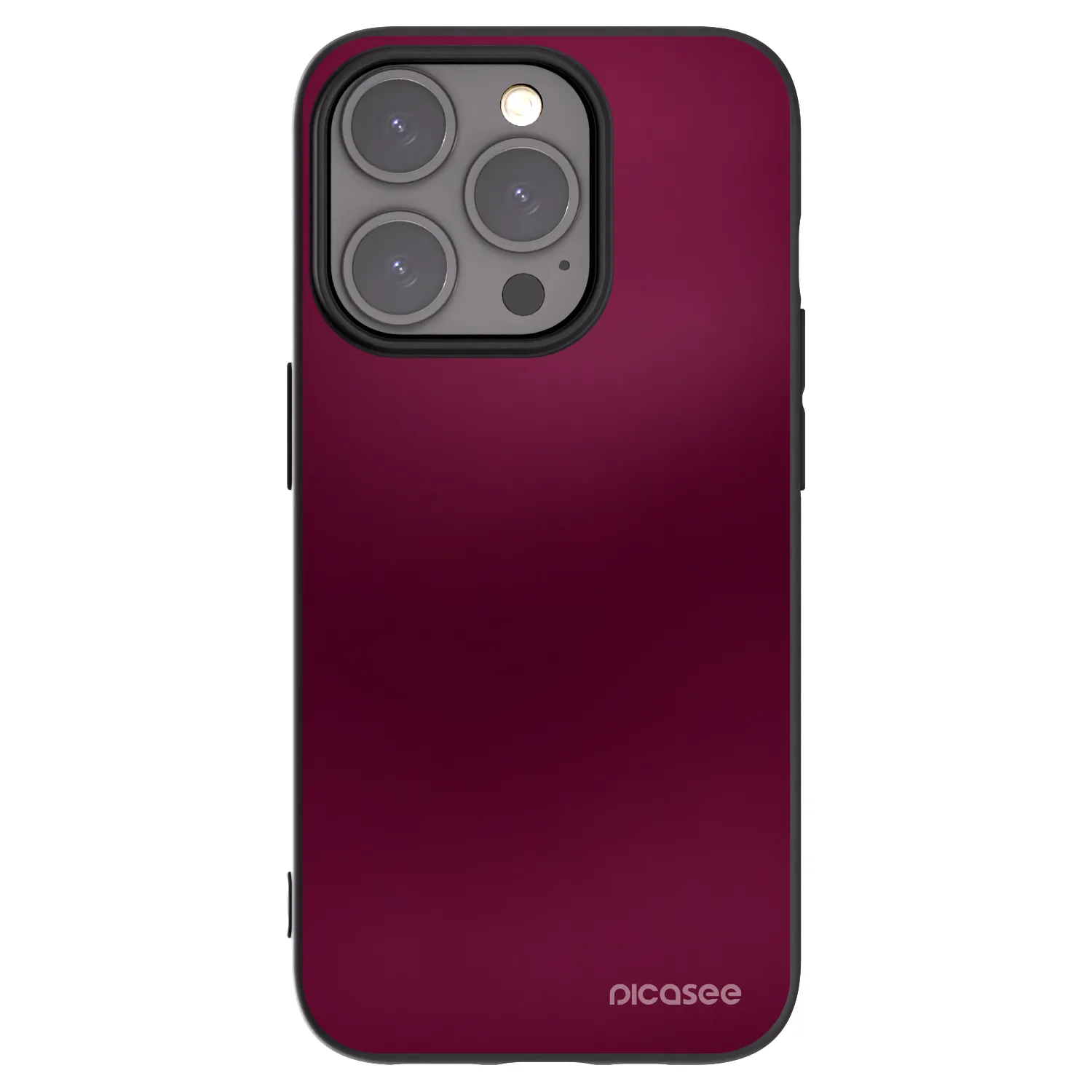 Picasee crna silikonska maskica za Apple iPhone 15 Pro - Velvet Bordeaux