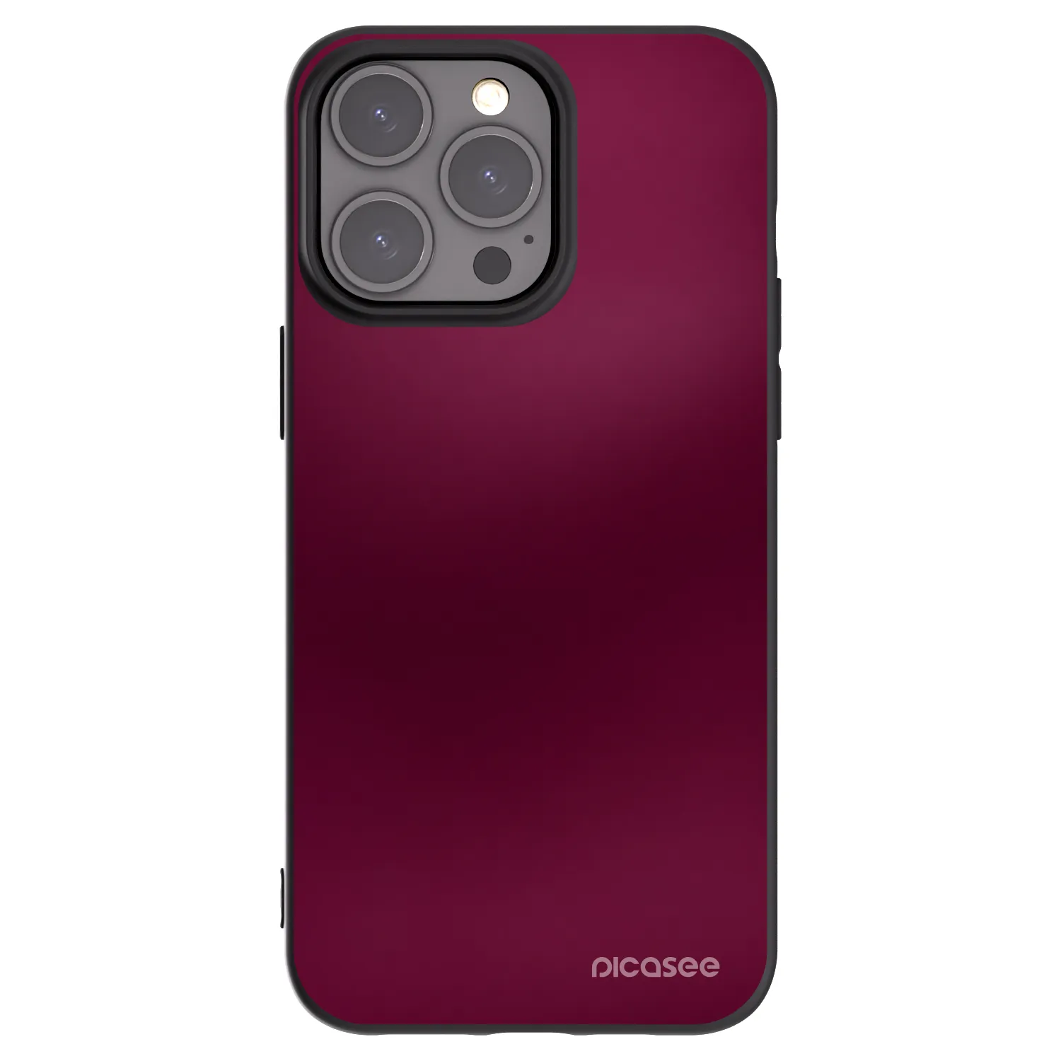 Picasee crna silikonska maskica za Apple iPhone 15 Pro Max - Velvet Bordeaux