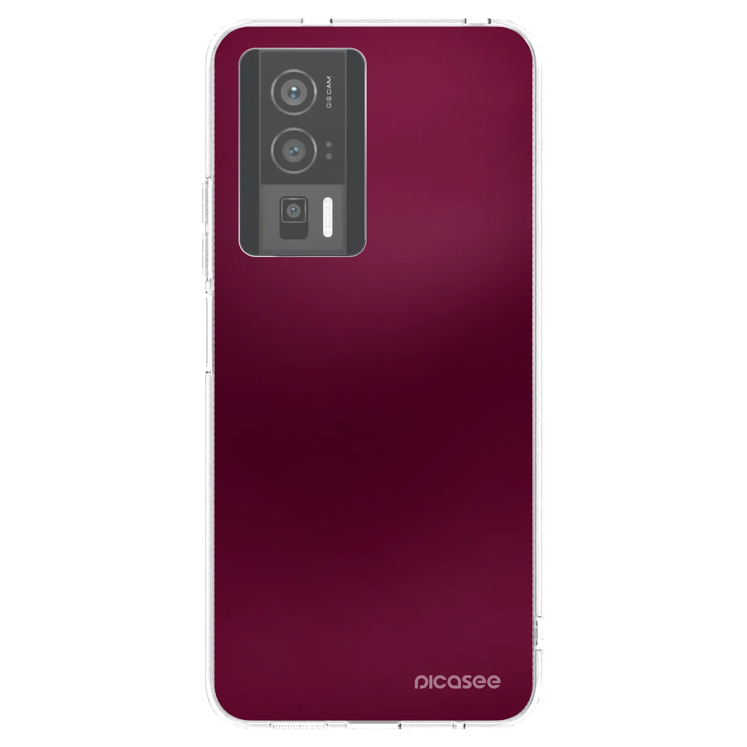 Picasee silikonska prozirna maskica za Xiaomi Poco F5 Pro 5G - Velvet Bordeaux