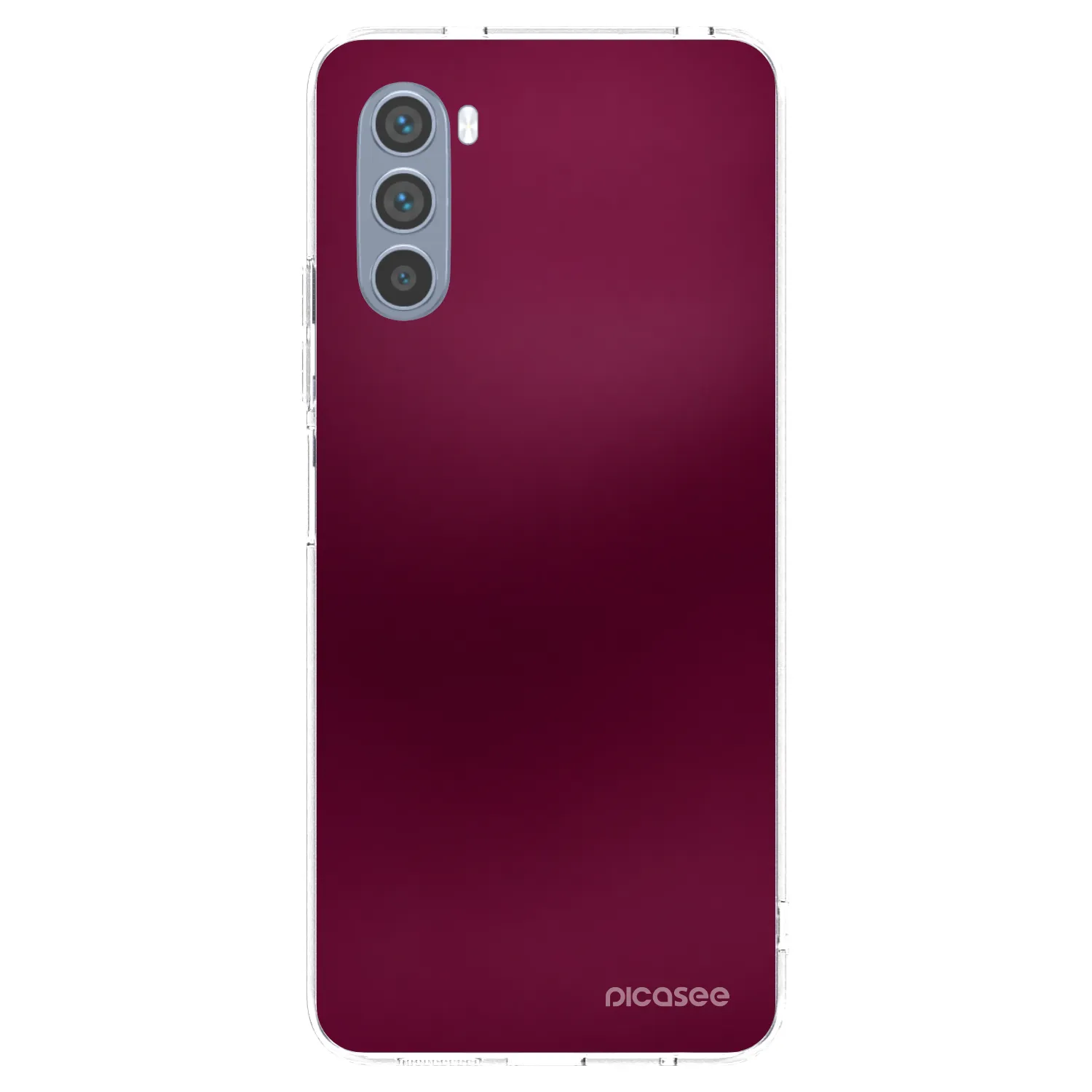 Picasee silikonska prozirna maskica za Motorola Moto G62 - Velvet Bordeaux