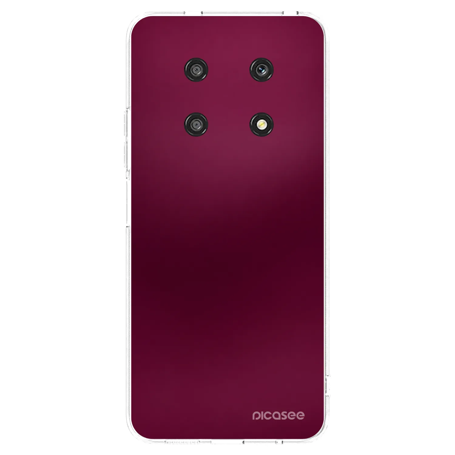 Picasee silikonska prozirna maskica za Honor Magic4 Lite 5G - Velvet Bordeaux