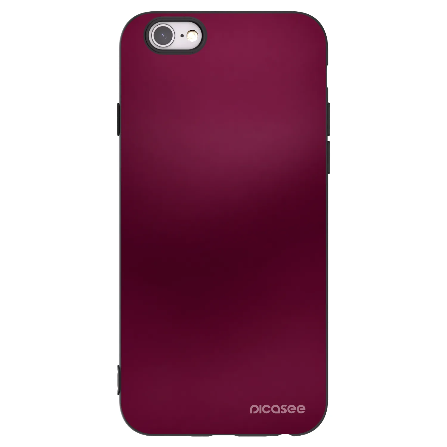 Picasee crna silikonska maskica za Apple iPhone 6/6S - Velvet Bordeaux