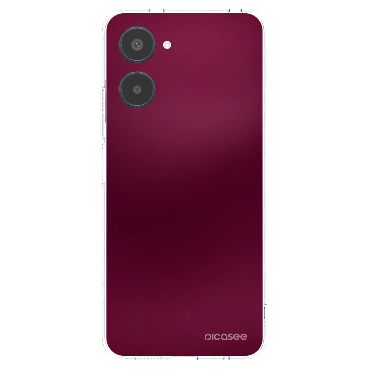 Picasee silikonska prozirna maskica za Realme 10 4G - Velvet Bordeaux