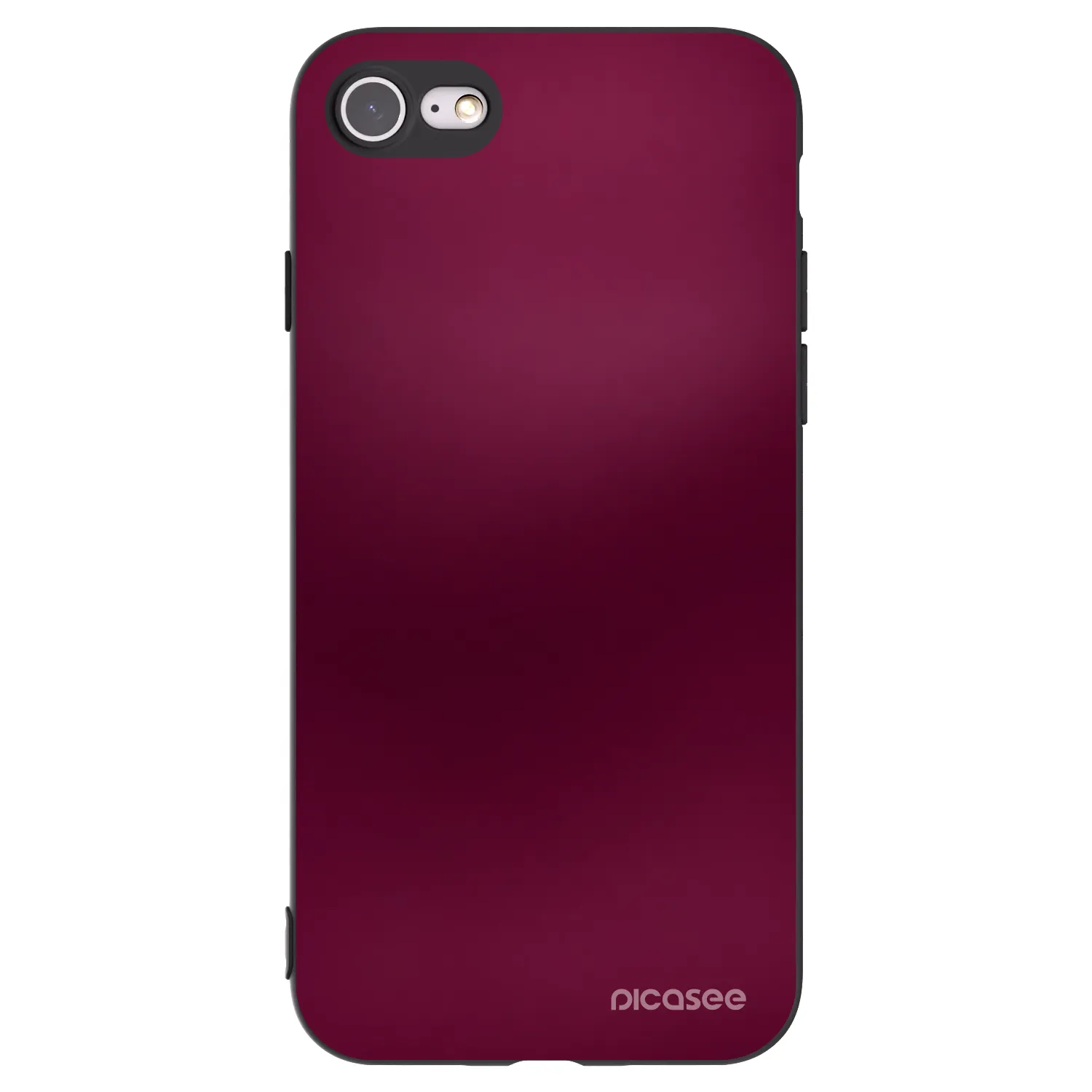 Picasee crna silikonska maskica za Apple iPhone 7 - Velvet Bordeaux