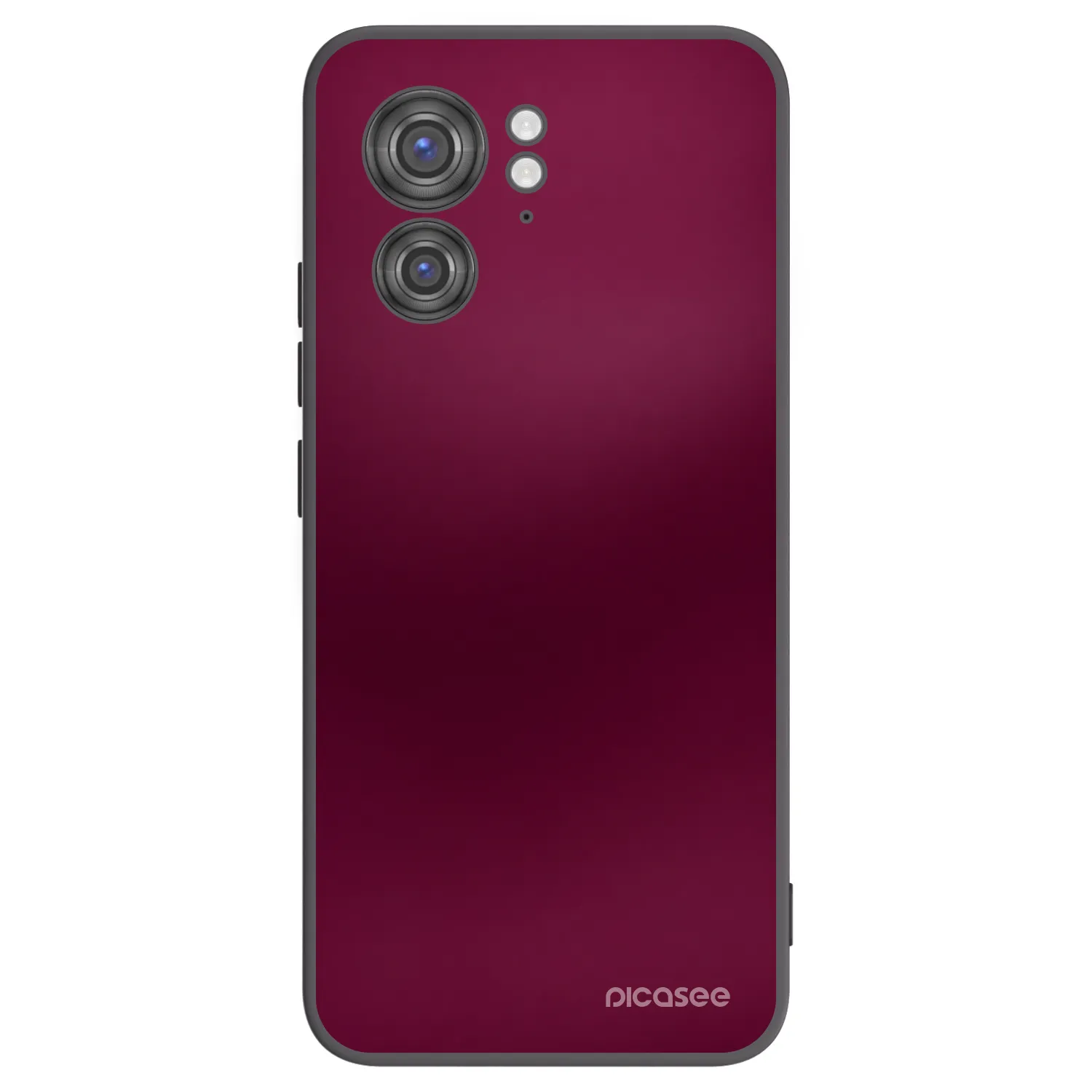 Picasee crna silikonska maskica za Motorola Edge 40 - Velvet Bordeaux
