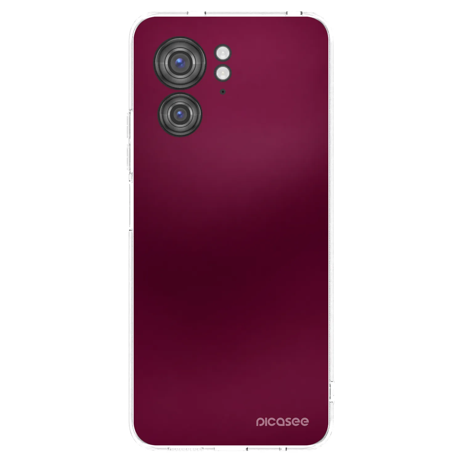 Picasee silikonska prozirna maskica za Motorola Edge 40 - Velvet Bordeaux
