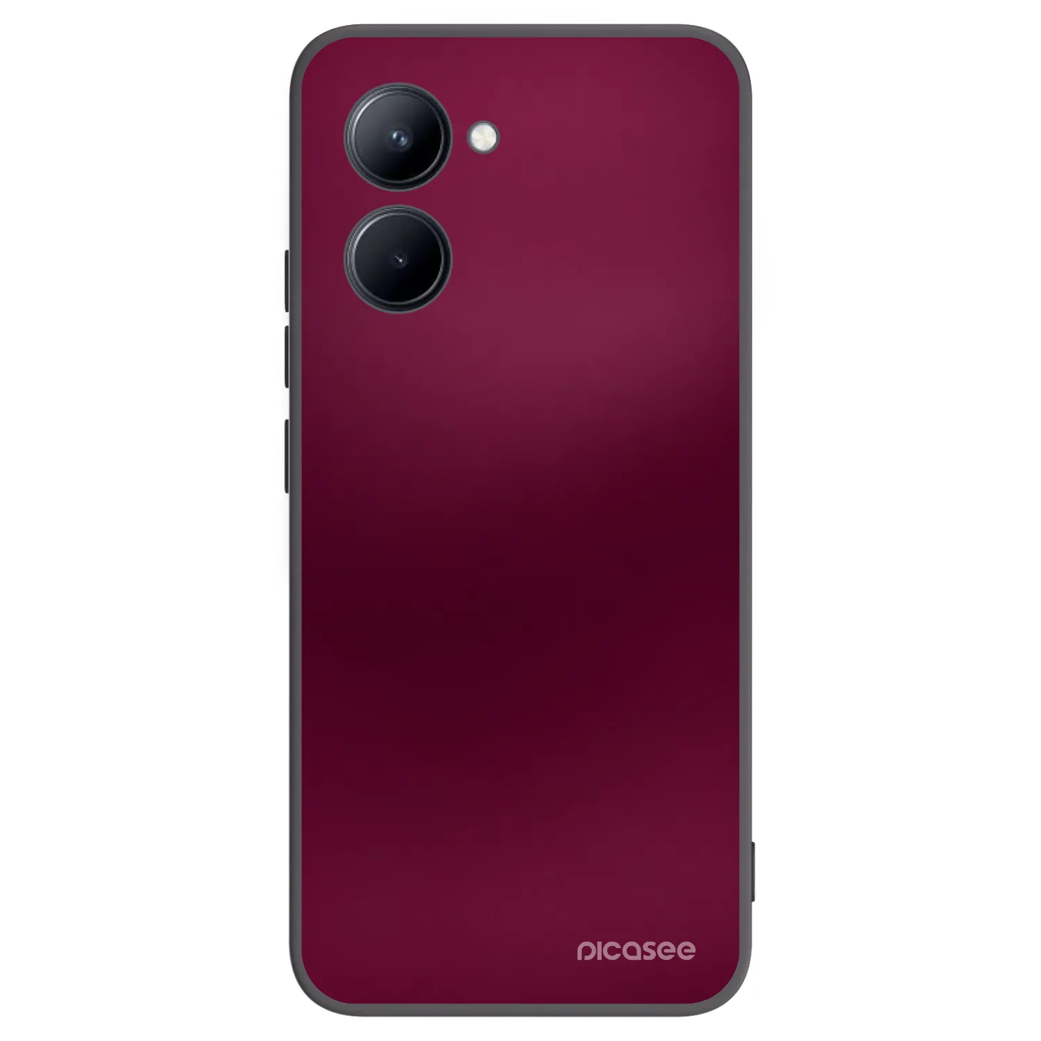 Picasee crna silikonska maskica za Realme C33 (2023) - Velvet Bordeaux