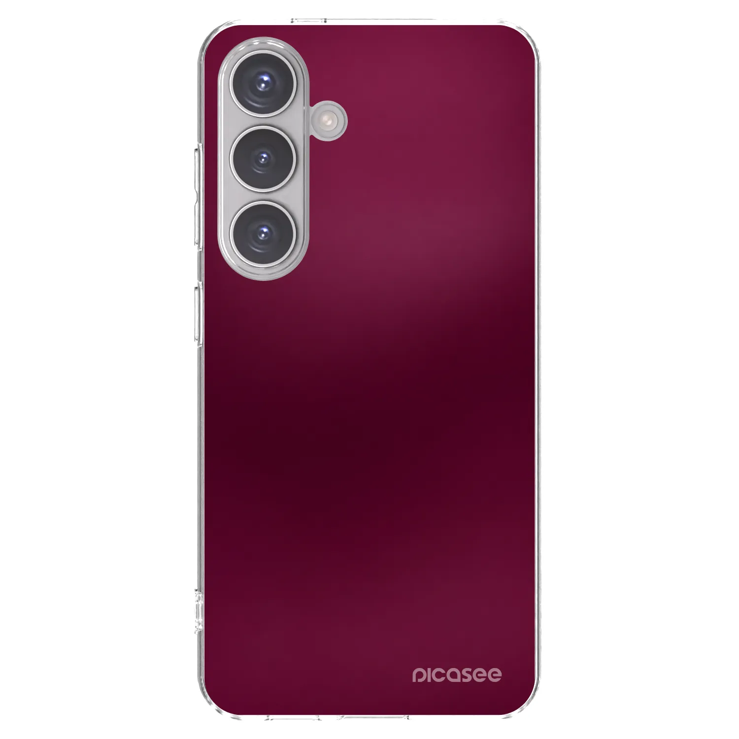 Picasee silikonska prozirna maskica za Samsung Galaxy S24 S921B 5G - Velvet Bordeaux