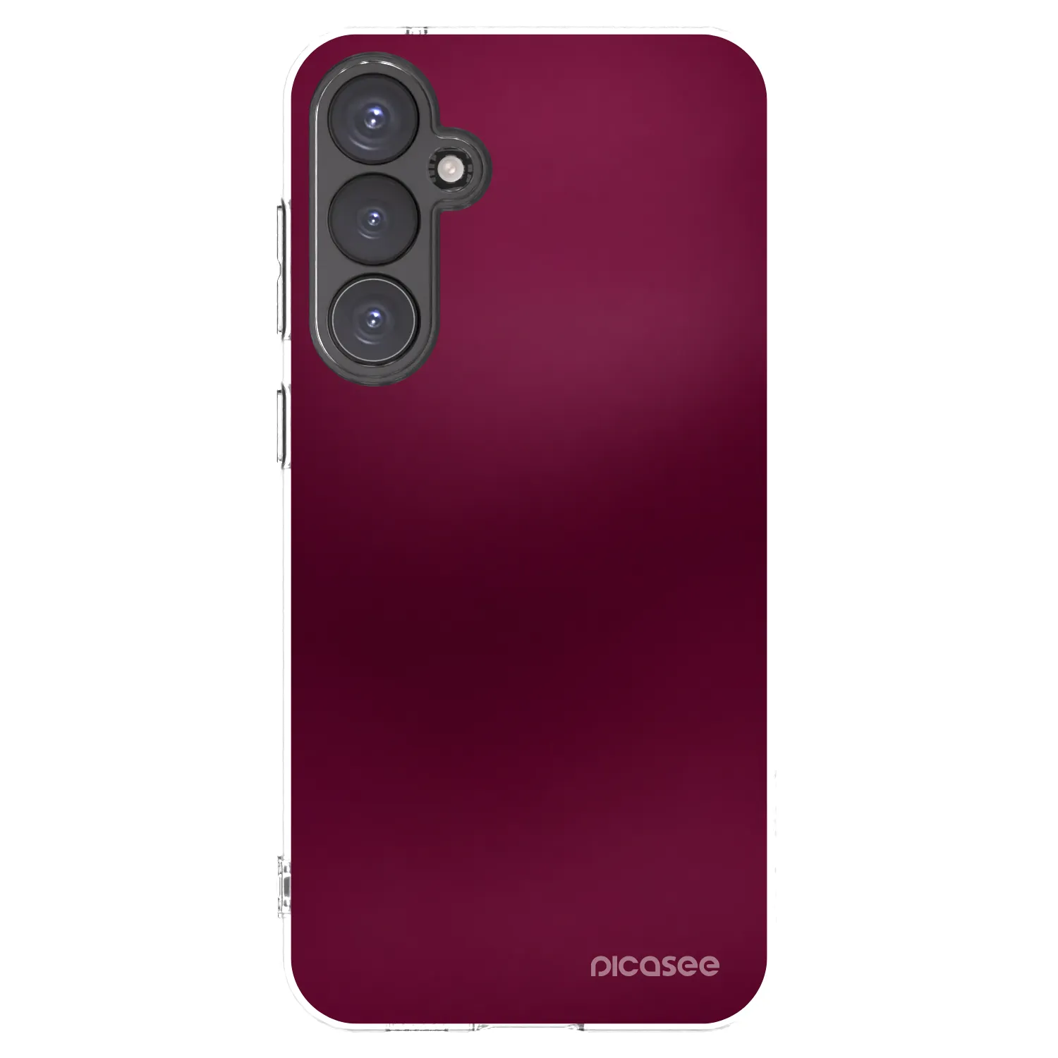 Picasee silikonska prozirna maskica za Samsung Galaxy S23 FE S711B - Velvet Bordeaux