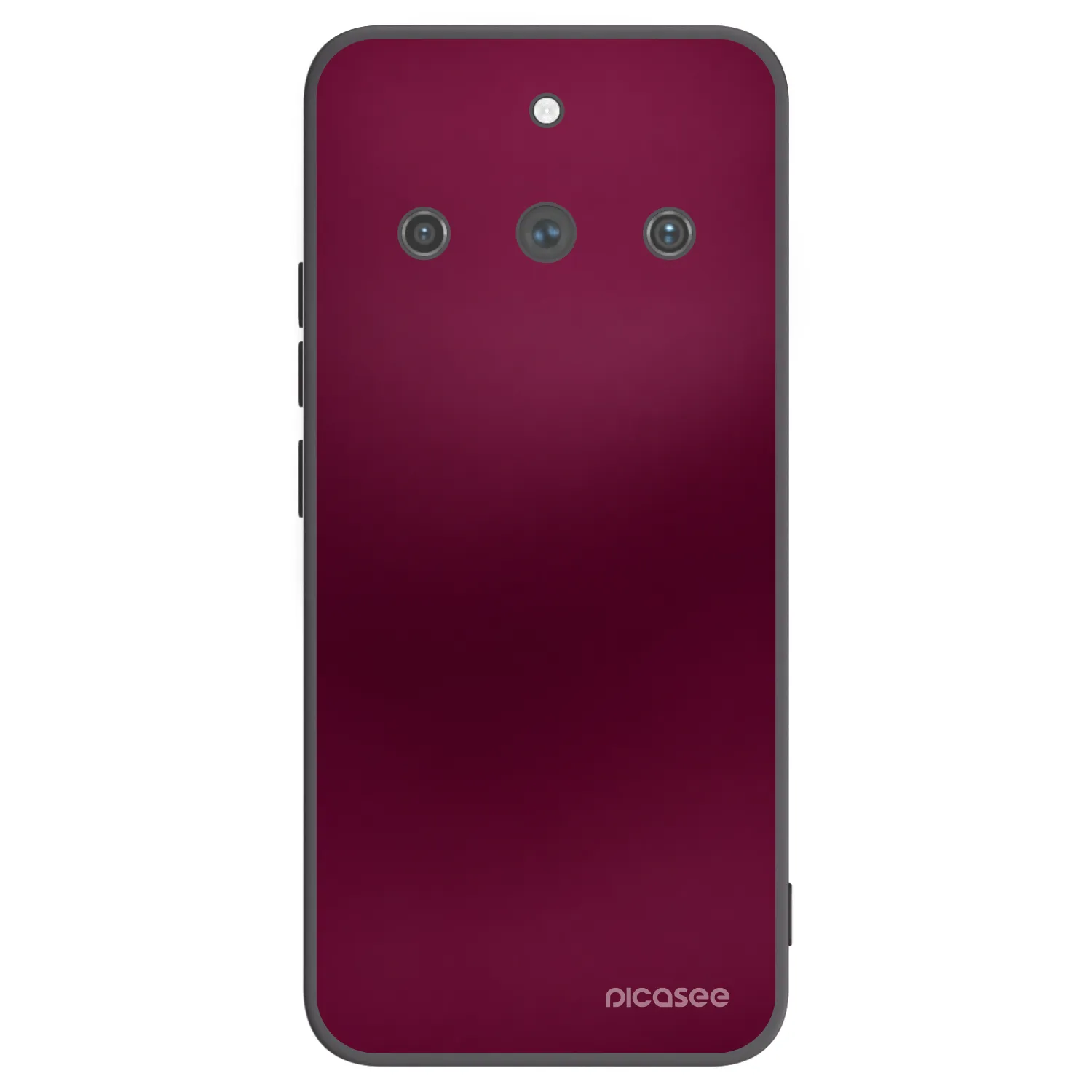 Picasee crna silikonska maskica za Realme 11 Pro+ - Velvet Bordeaux
