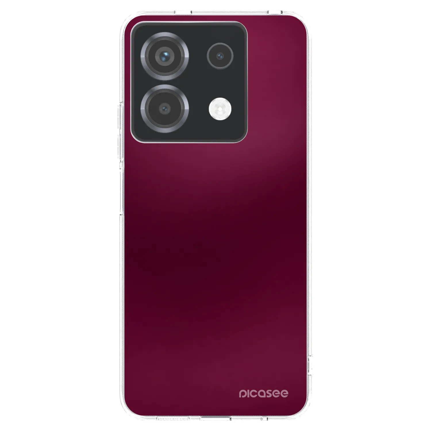 Picasee silikonska prozirna maskica za Xiaomi Poco X6 - Velvet Bordeaux