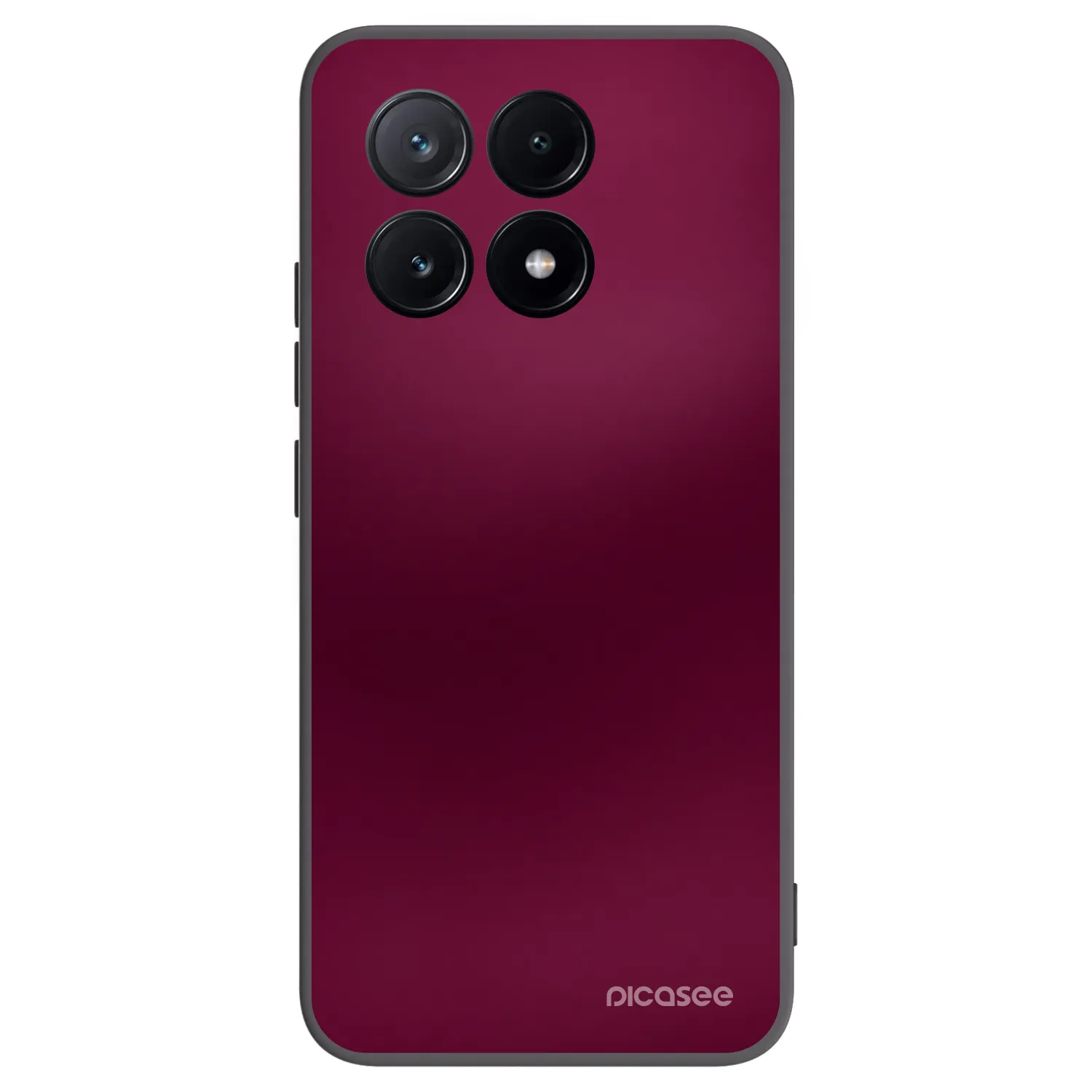 Picasee crna silikonska maskica za Xiaomi Poco X6 Pro - Velvet Bordeaux