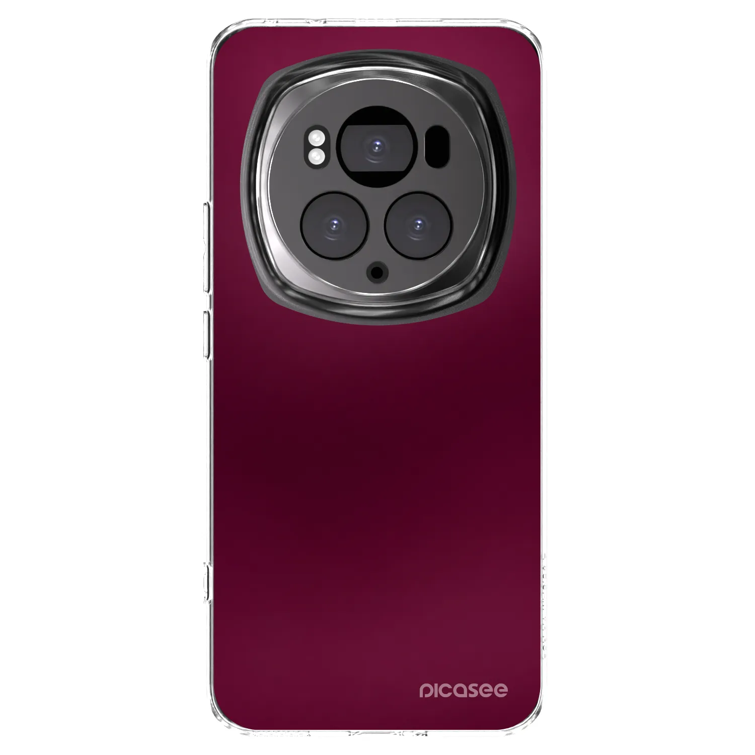 Picasee silikonska prozirna maskica za Honor Magic6 Pro - Velvet Bordeaux