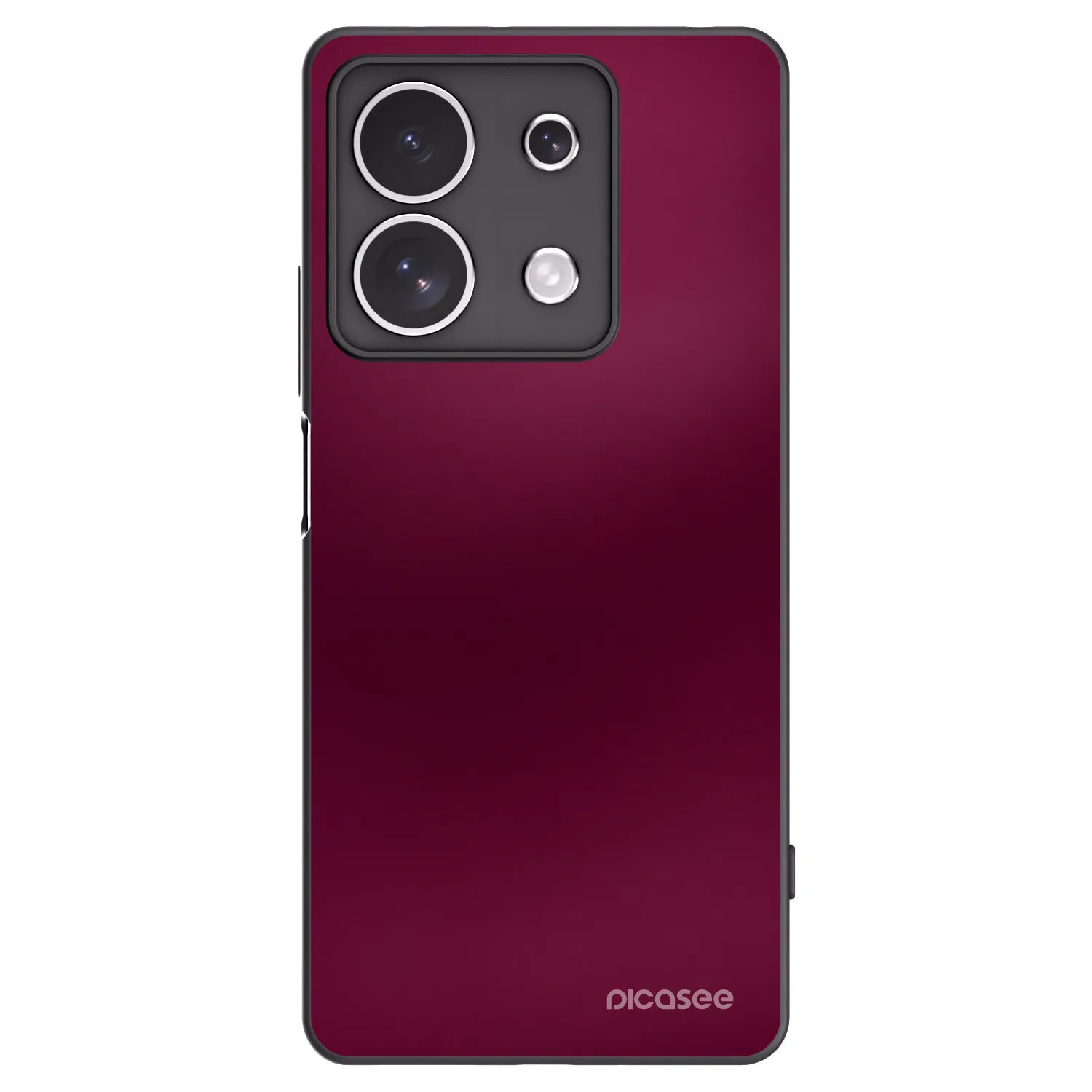 Picasee crna silikonska maskica za Xiaomi Redmi Note 13 4G - Velvet Bordeaux