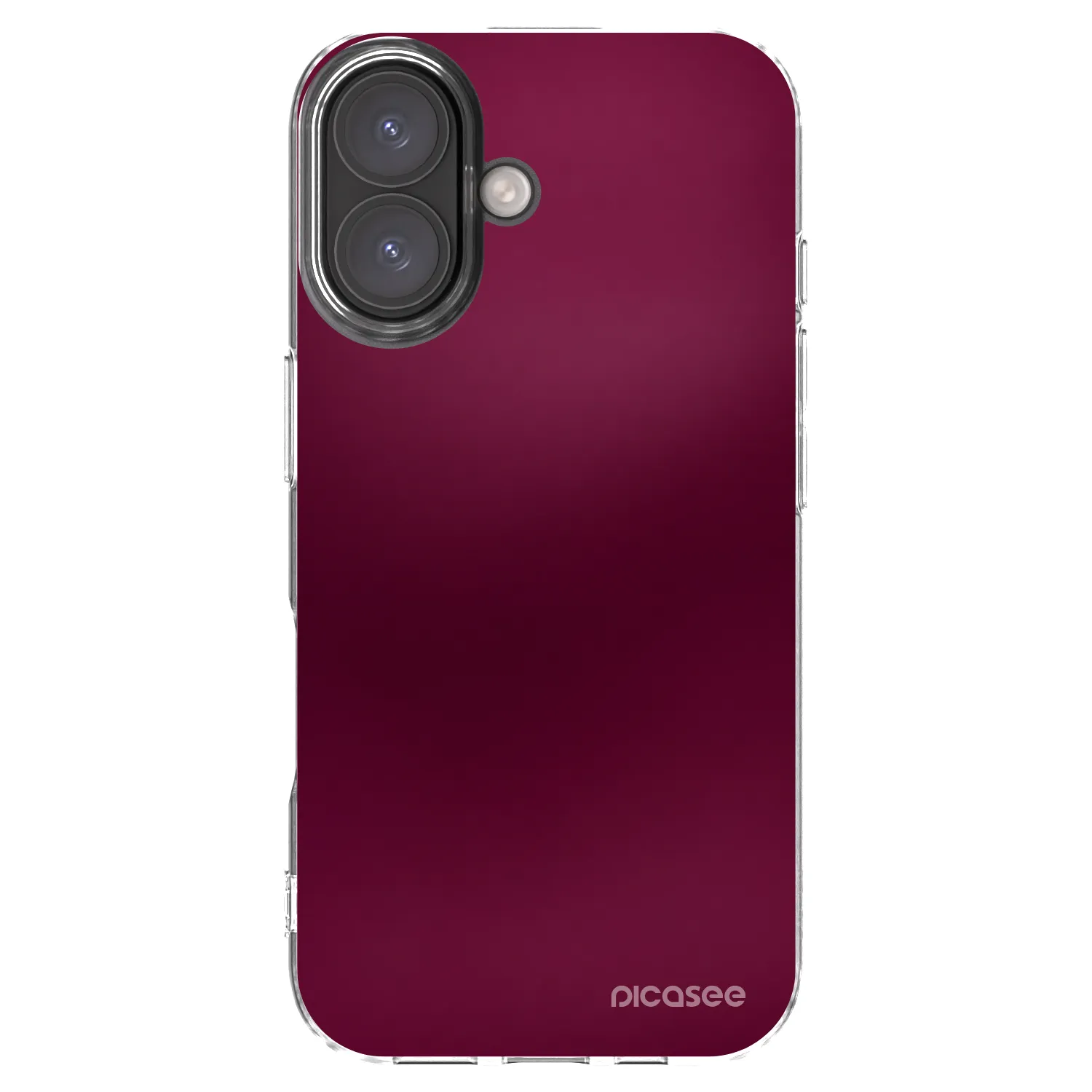 Picasee silikonska prozirna maskica za Apple iPhone 16 - Velvet Bordeaux
