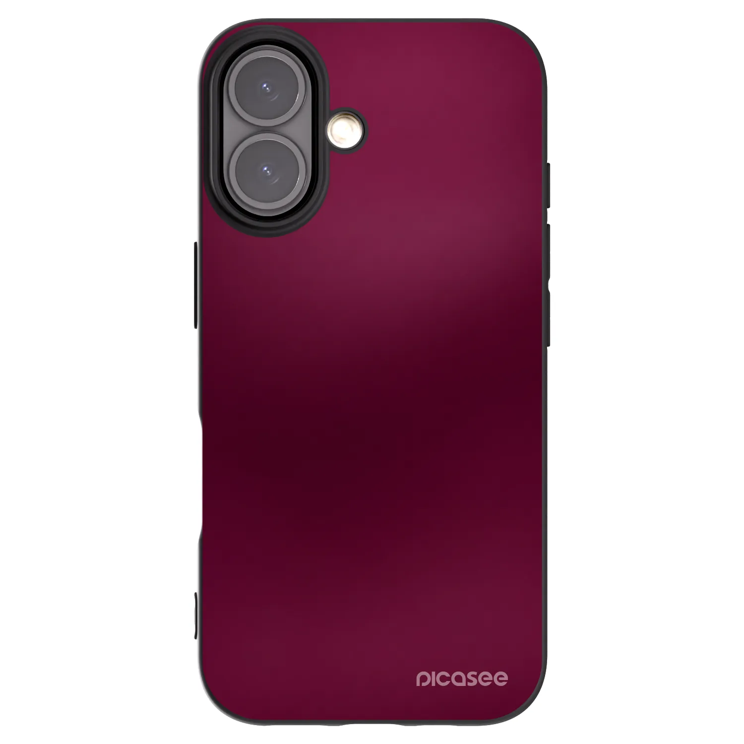 Picasee crna silikonska maskica za Apple iPhone 16 - Velvet Bordeaux