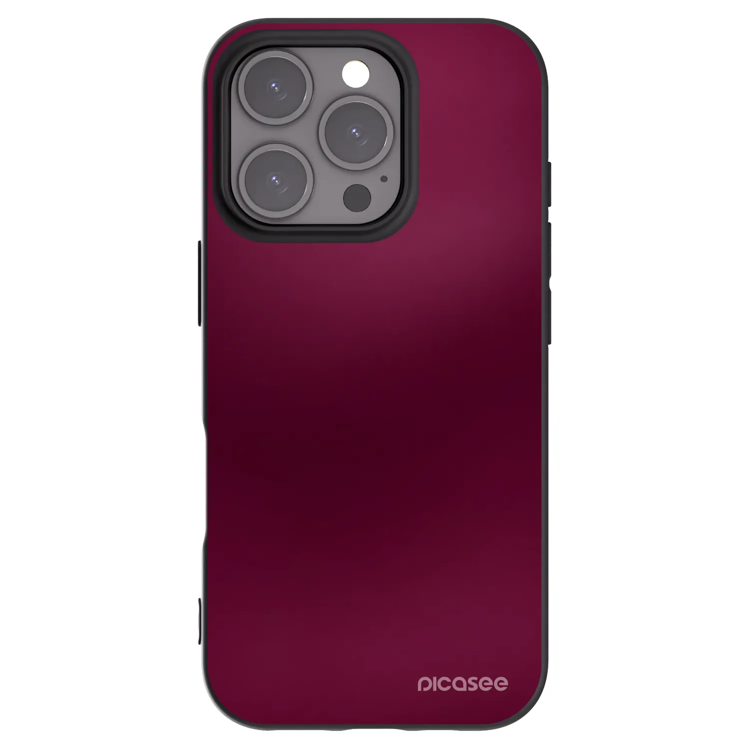 Picasee crna silikonska maskica za Apple iPhone 16 Pro - Velvet Bordeaux