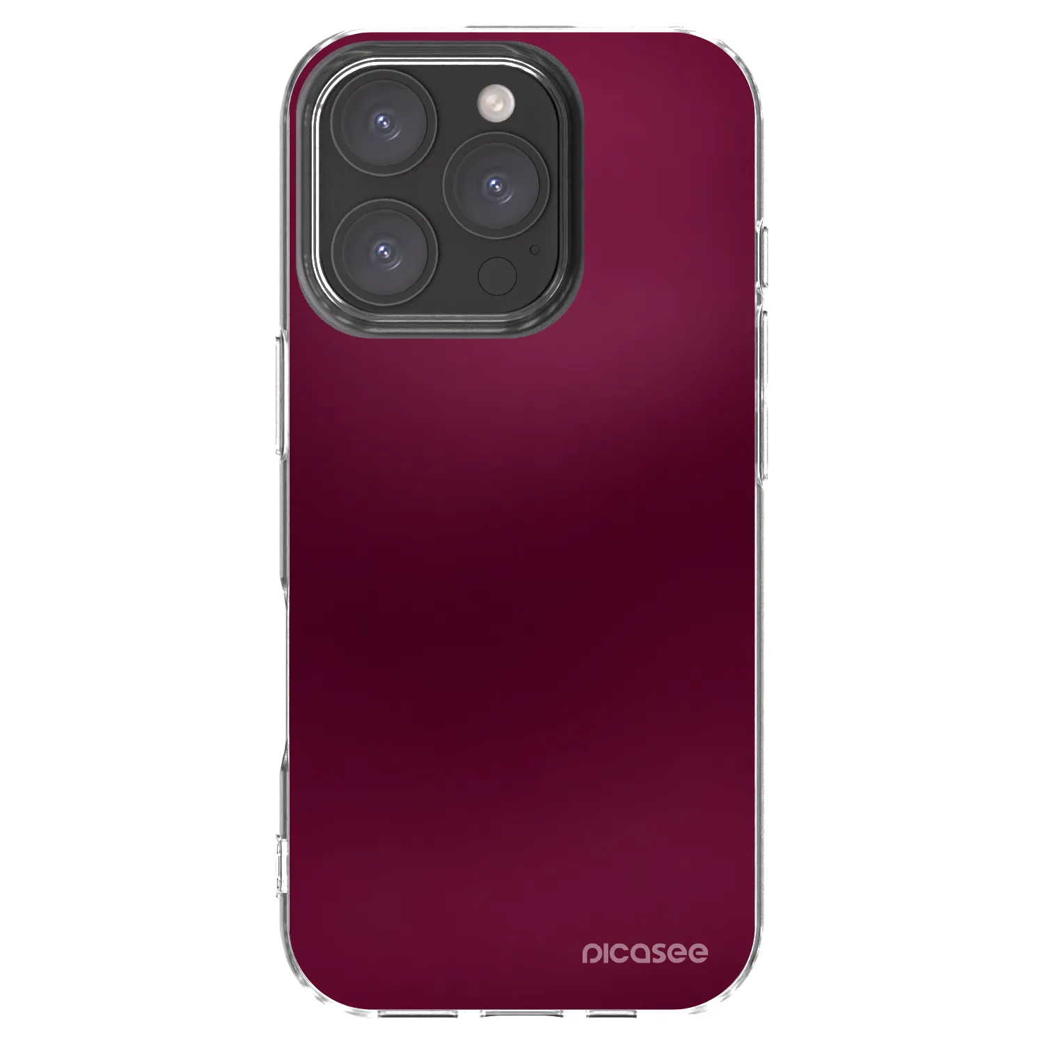Picasee silikonska prozirna maskica za Apple iPhone 16 Pro - Velvet Bordeaux