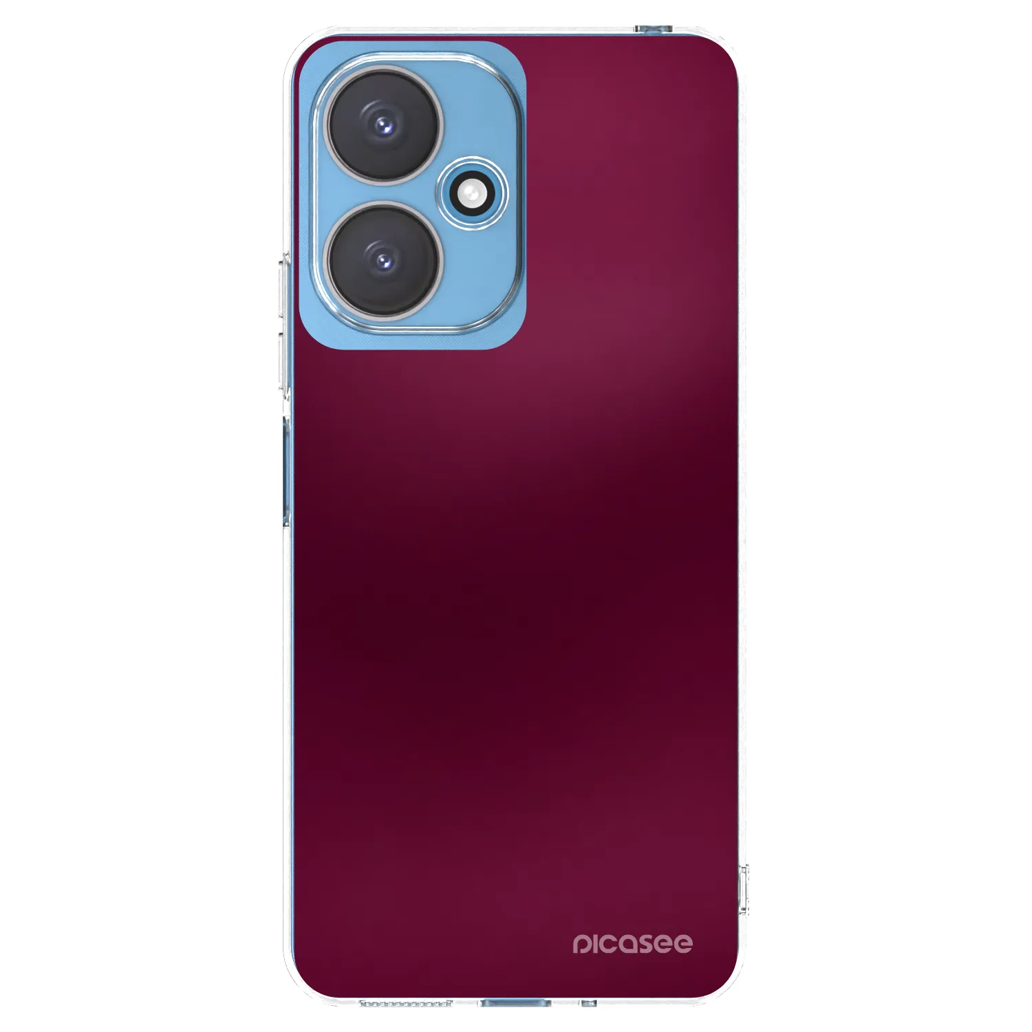 Picasee silikonska prozirna maskica za Xiaomi Redmi 13C 5G - Velvet Bordeaux