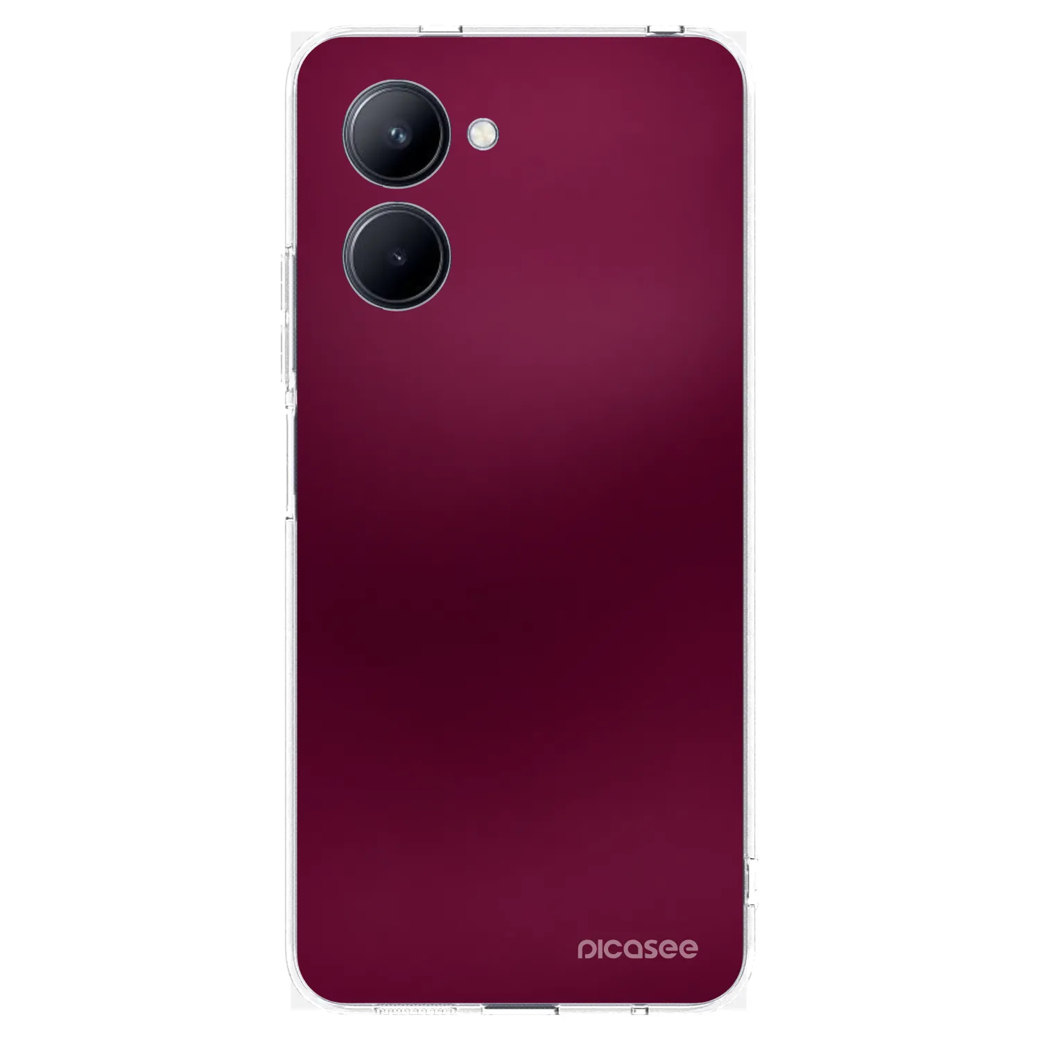 Picasee silikonska prozirna maskica za Realme C33 (2023) - Velvet Bordeaux