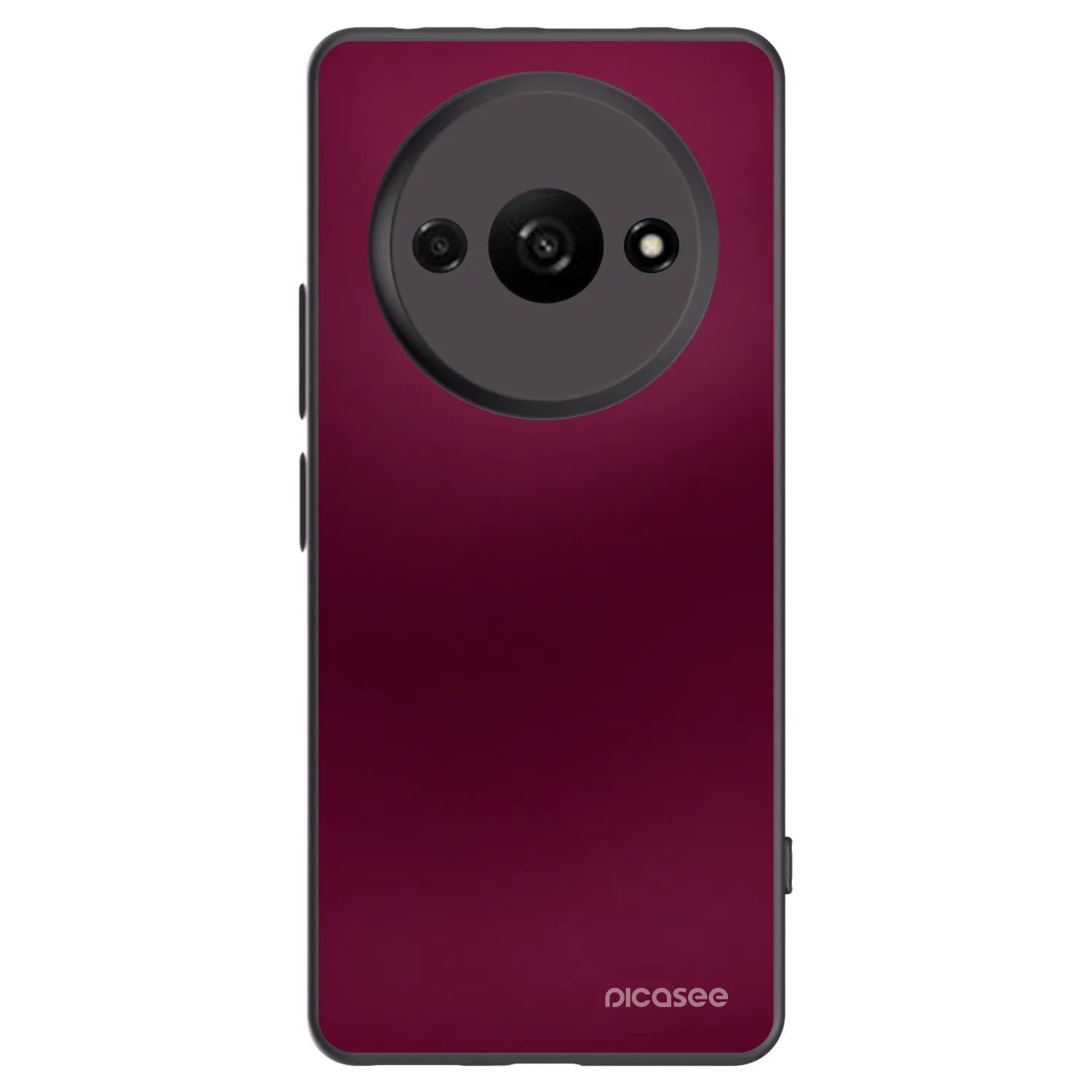Picasee crna silikonska maskica za Xiaomi Redmi A3 - Velvet Bordeaux