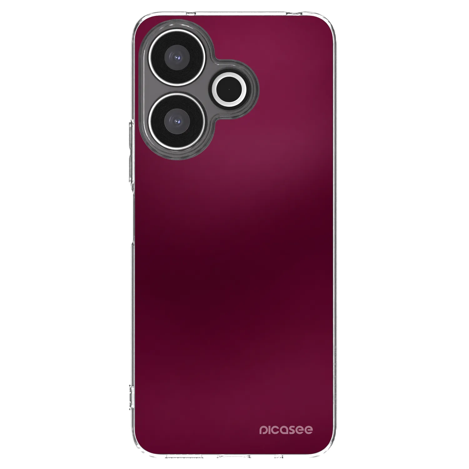 Picasee silikonska prozirna maskica za Xiaomi Redmi 13 4G - Velvet Bordeaux