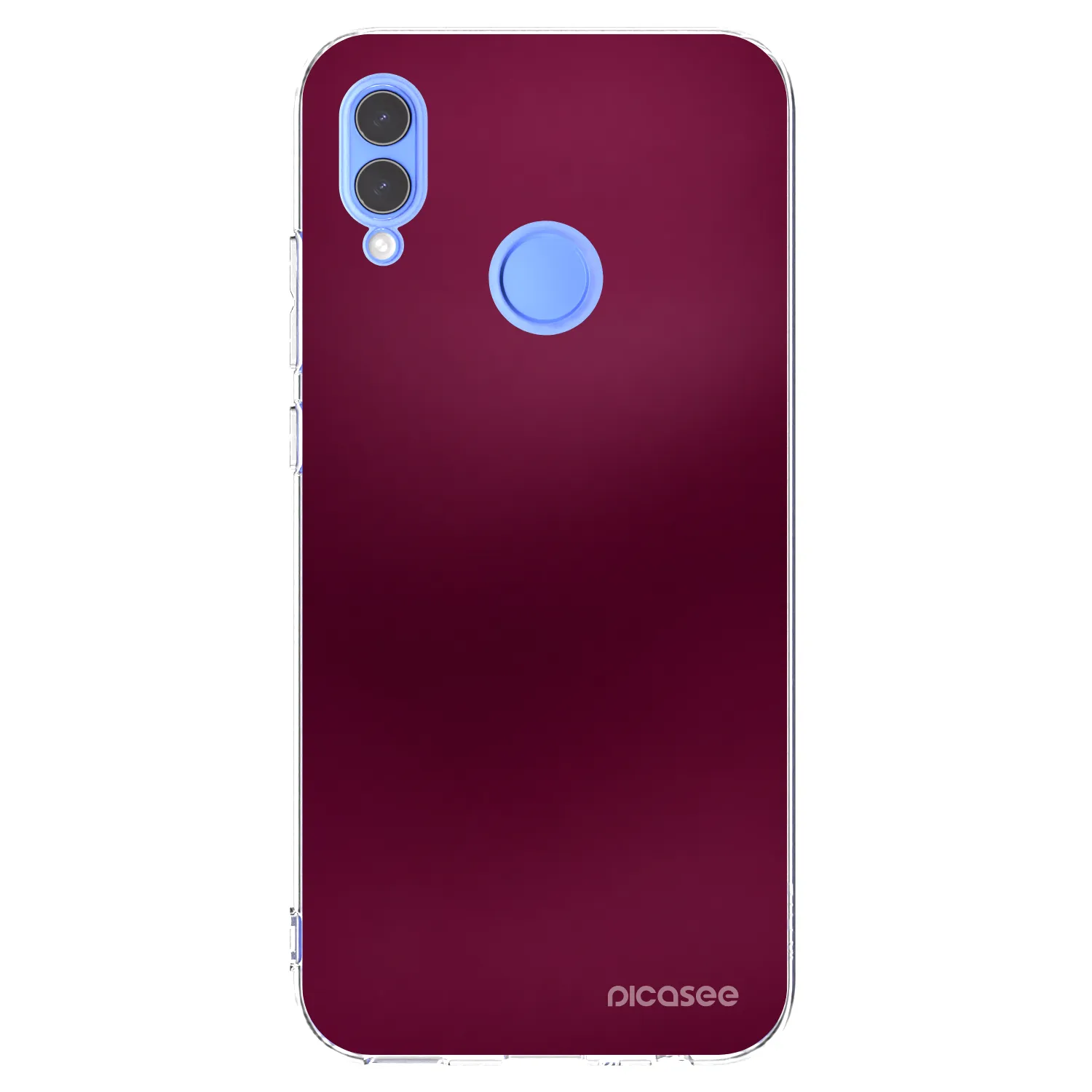 Picasee silikonska prozirna maskica za Honor 10 Lite - Velvet Bordeaux