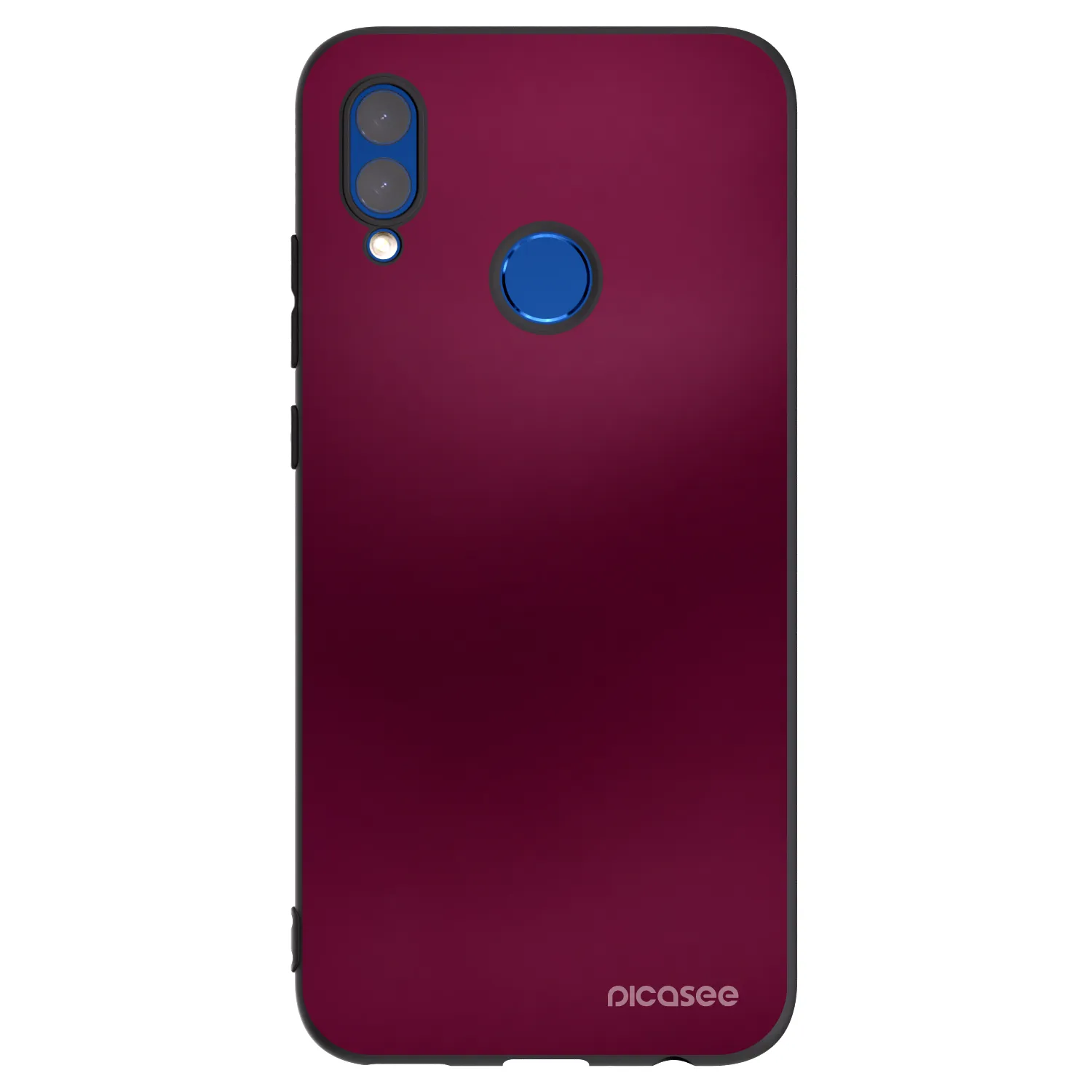 Picasee crna silikonska maskica za Honor 10 Lite - Velvet Bordeaux