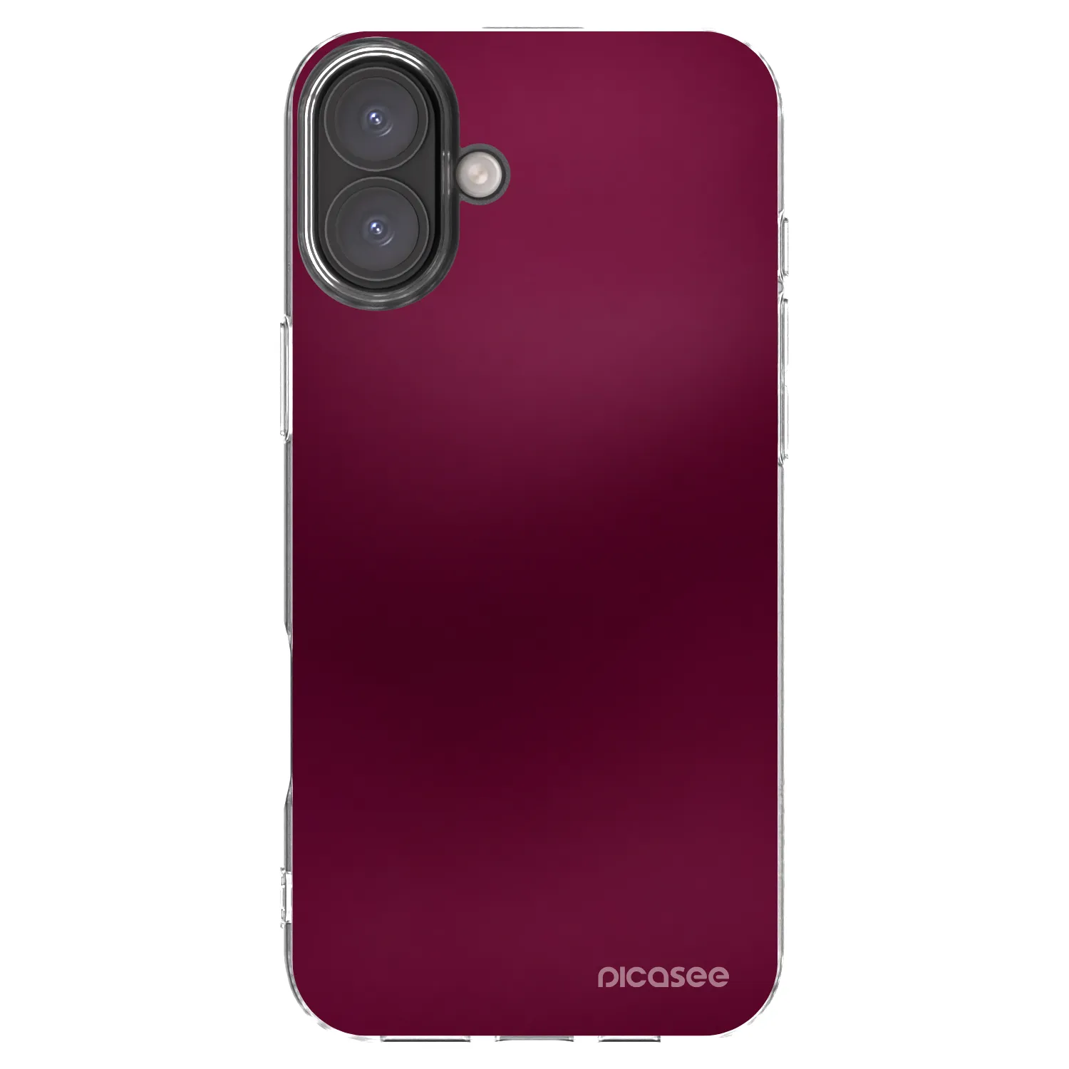 Picasee silikonska prozirna maskica za Apple iPhone 16 Plus - Velvet Bordeaux