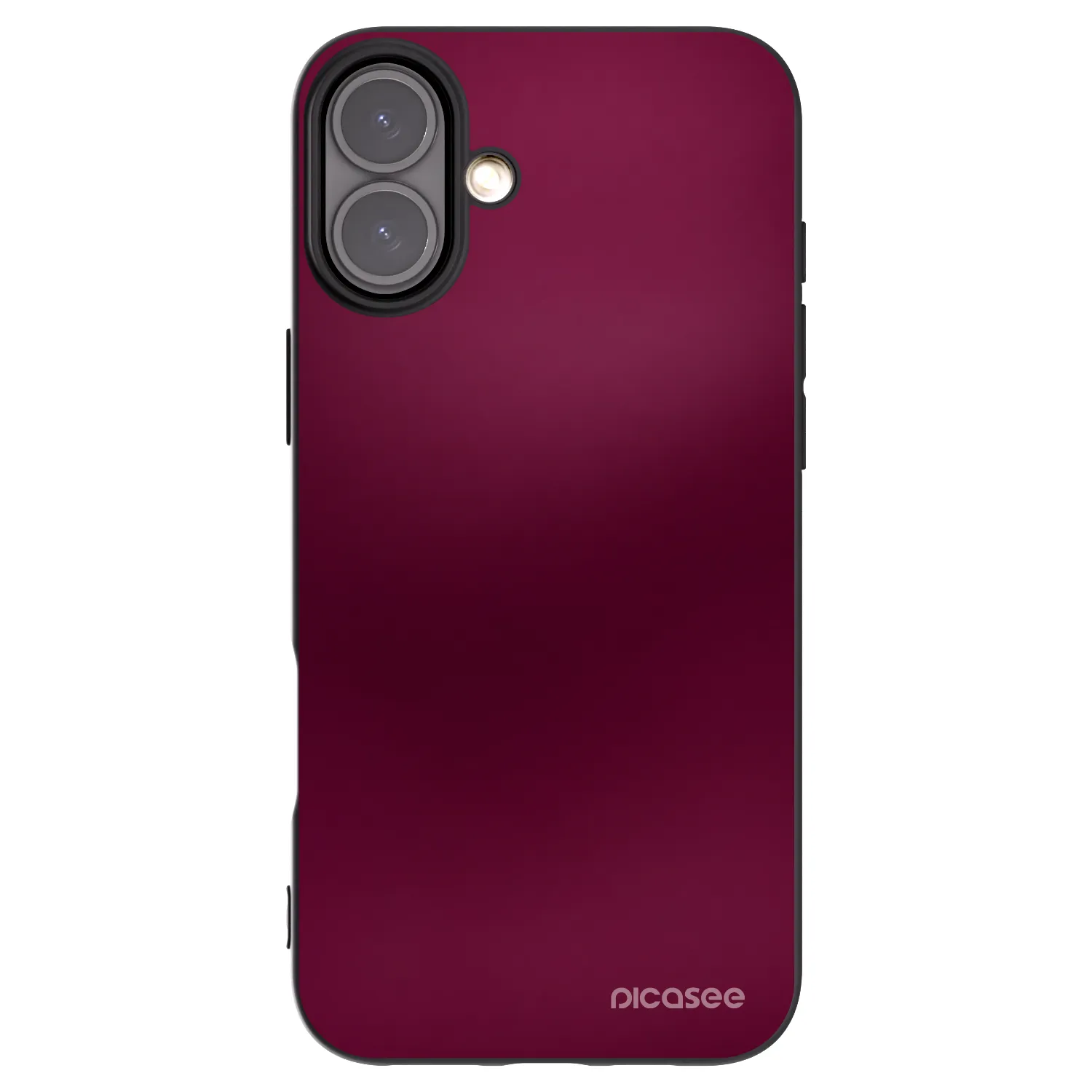 Picasee crna silikonska maskica za Apple iPhone 16 Plus - Velvet Bordeaux