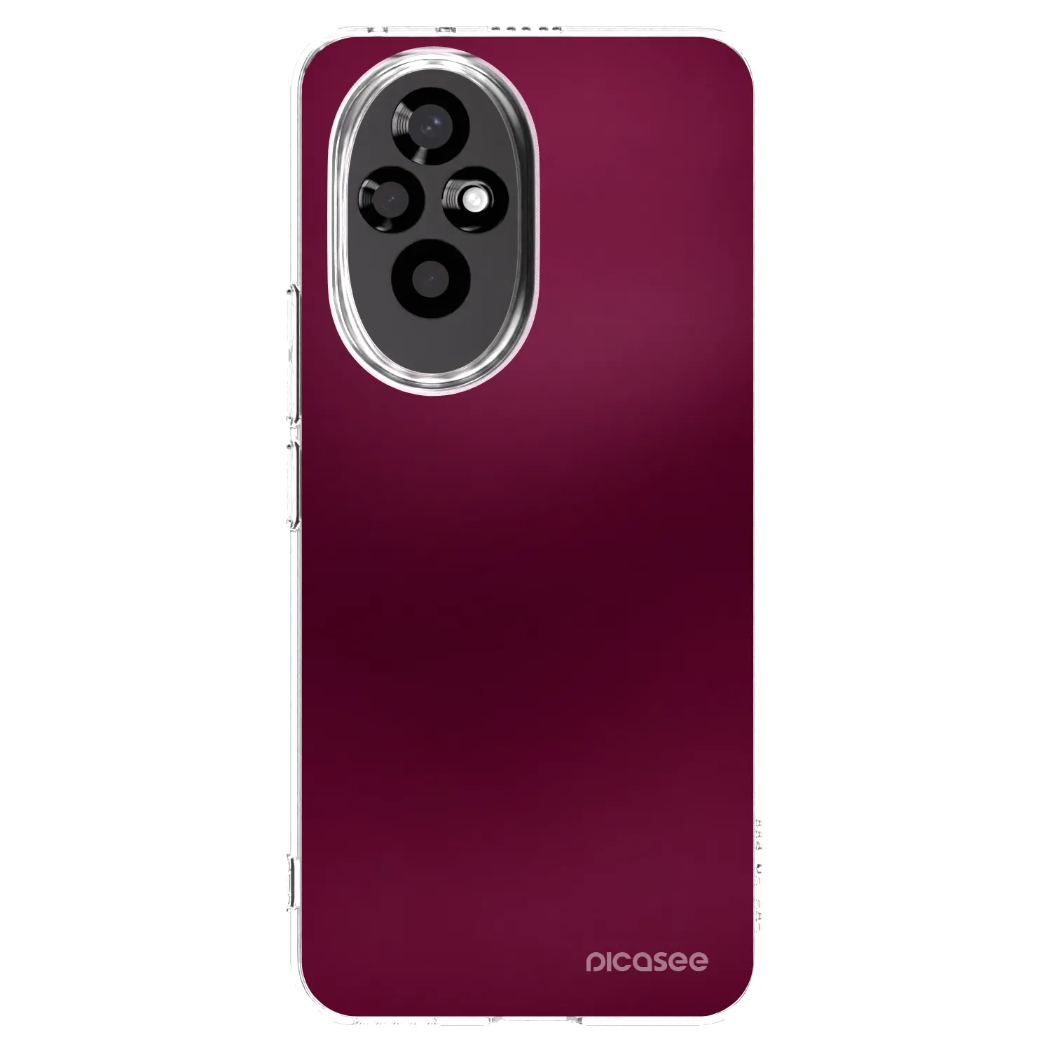 Picasee silikonska prozirna maskica za Honor 200 5G - Velvet Bordeaux