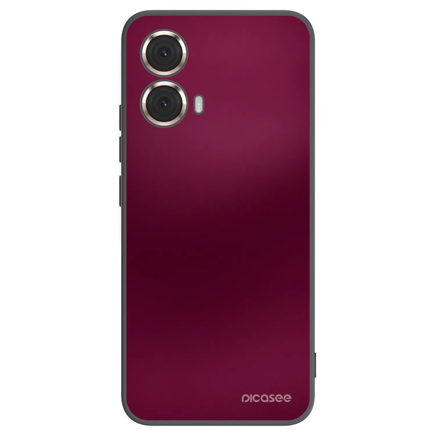 Picasee crna silikonska maskica za Motorola Moto G85 - Velvet Bordeaux