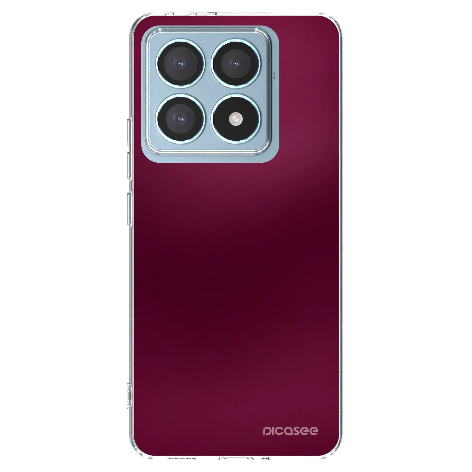 Picasee silikonska prozirna maskica za Xiaomi 14T Pro - Velvet Bordeaux