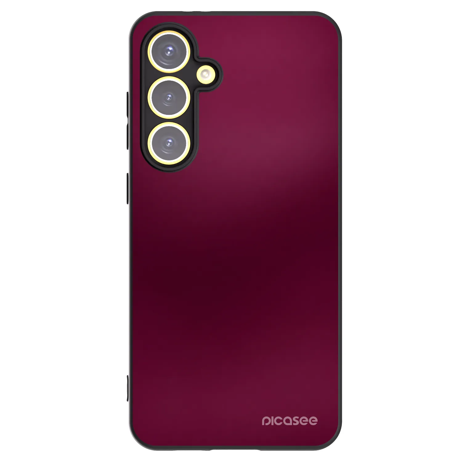 Picasee crna silikonska maskica za Samsung Galaxy S24 FE S721B - Velvet Bordeaux