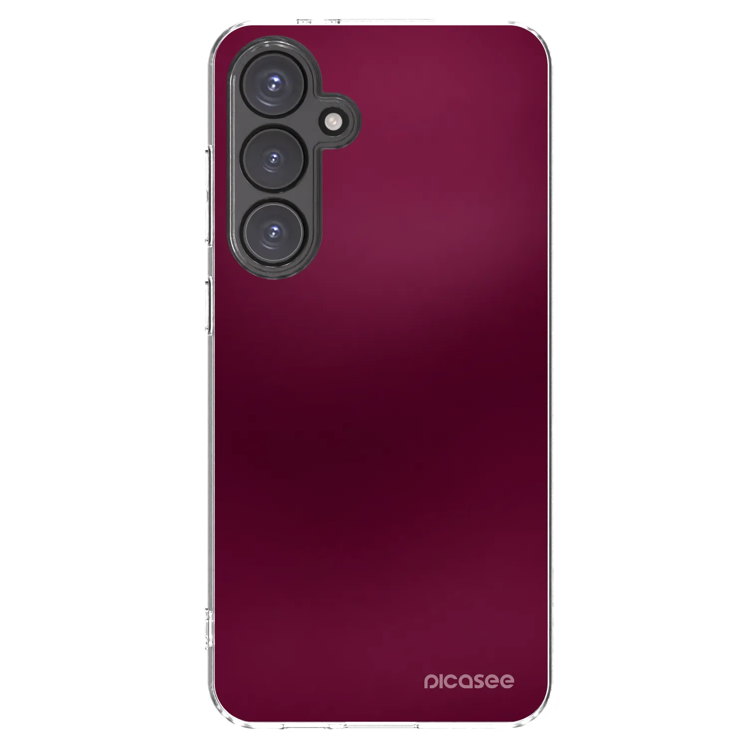 Picasee silikonska prozirna maskica za Samsung Galaxy S24 FE S721B - Velvet Bordeaux