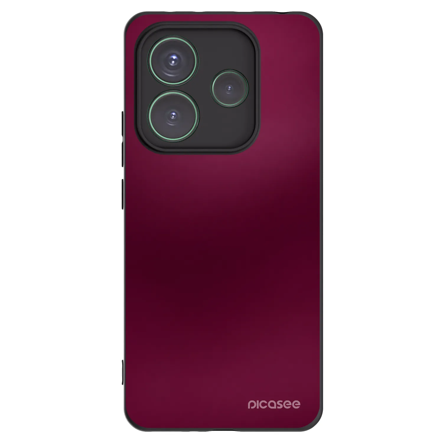 Picasee crna silikonska maskica za Xiaomi Redmi Note 14 5G - Velvet Bordeaux