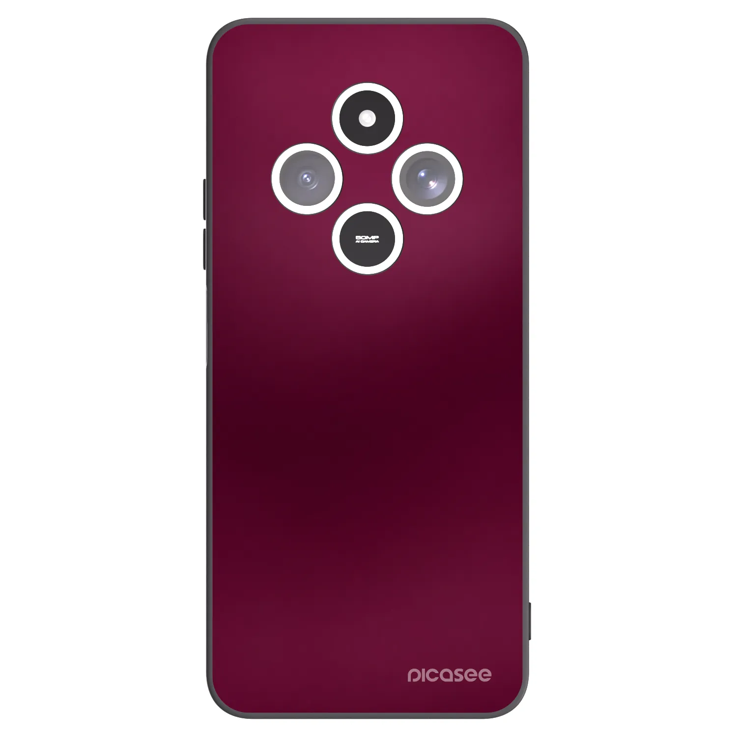 Picasee crna silikonska maskica za Xiaomi Redmi 14C - Velvet Bordeaux