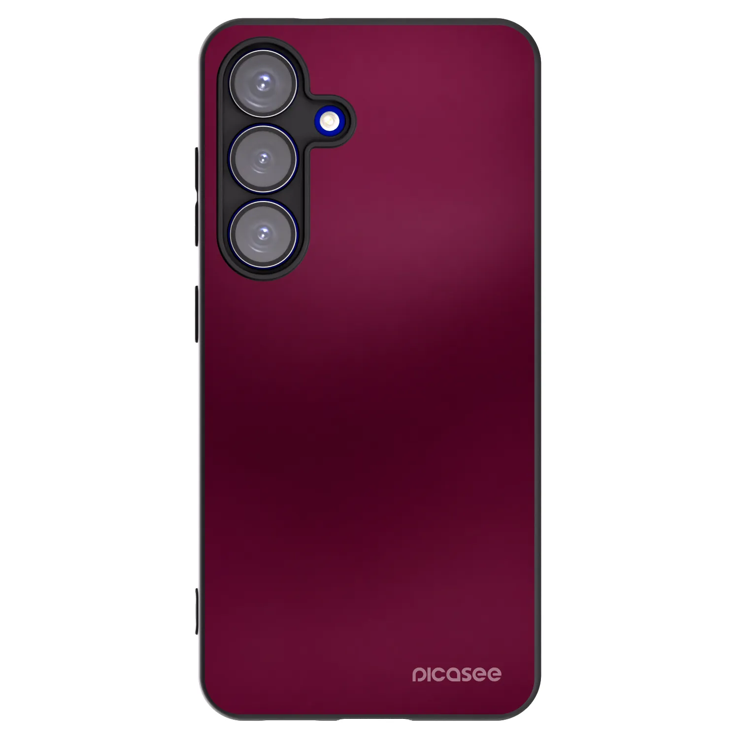 Picasee crna silikonska maskica za Samsung Galaxy S25 5G - Velvet Bordeaux