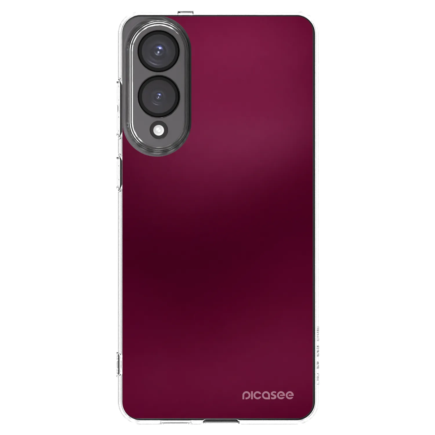 Picasee silikonska prozirna maskica za Samsung Galaxy S25 Edge 5G - Velvet Bordeaux