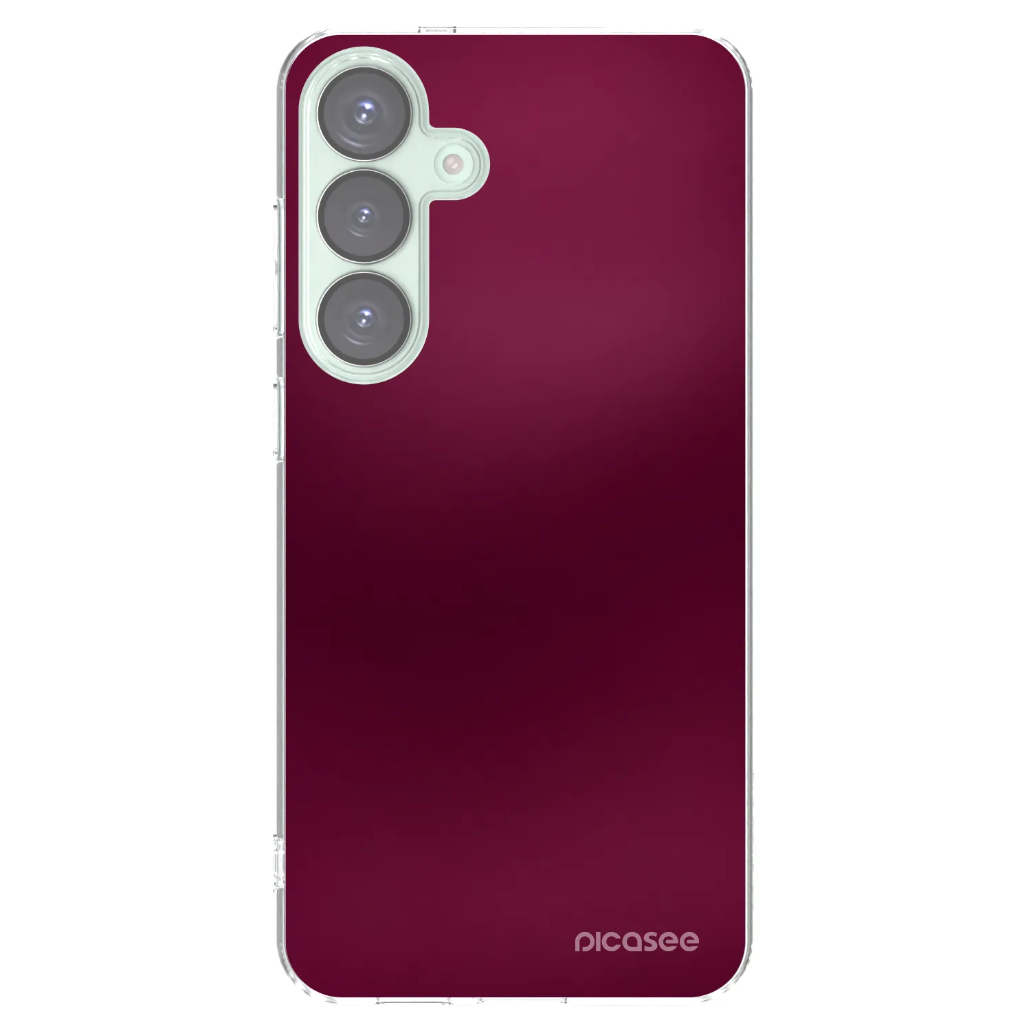 Picasee silikonska prozirna maskica za Samsung Galaxy S25+ 5G - Velvet Bordeaux