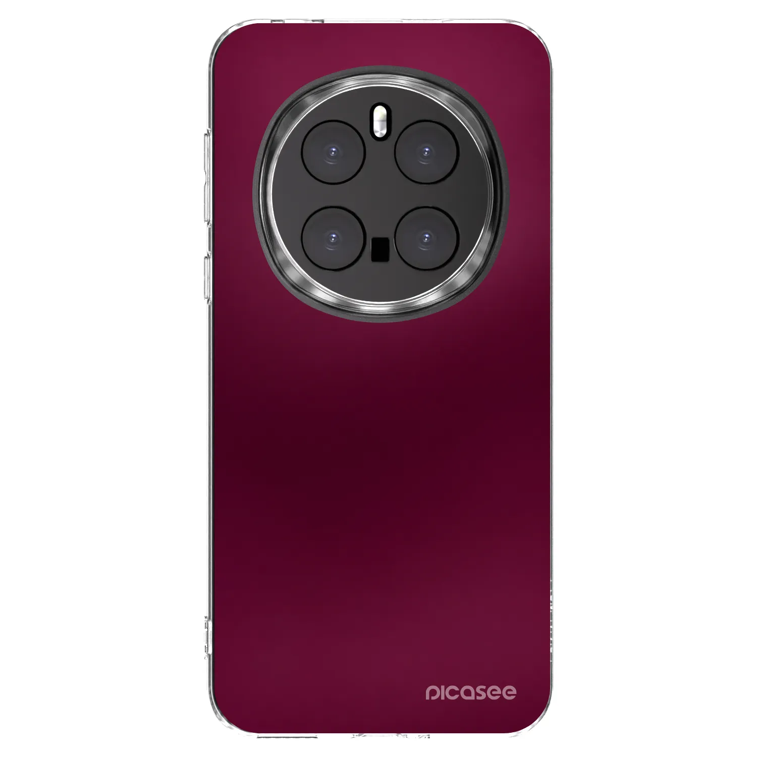 Picasee silikonska prozirna maskica za Honor Magic7 Pro 5G - Velvet Bordeaux