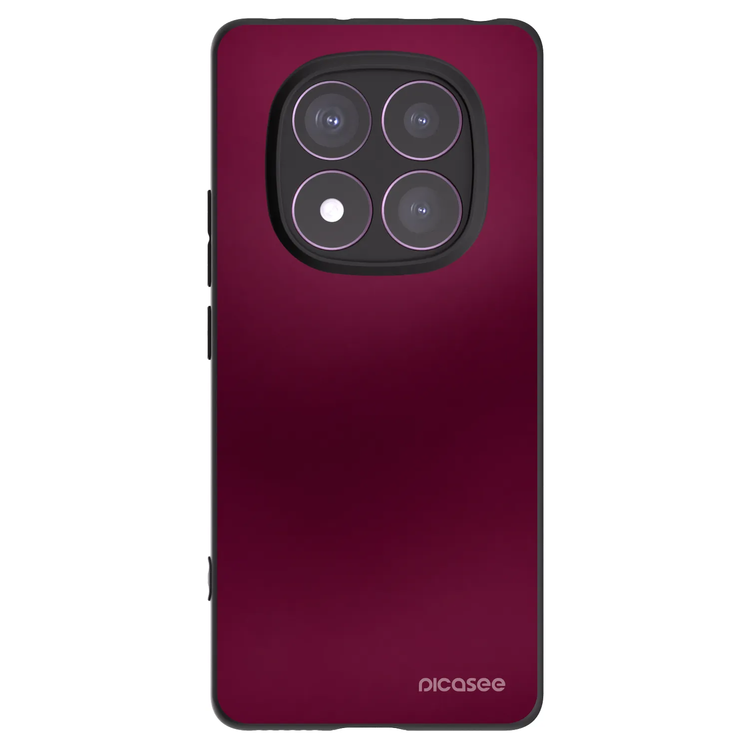 Picasee crna silikonska maskica za Xiaomi Redmi Note 14 Pro 4G - Velvet Bordeaux