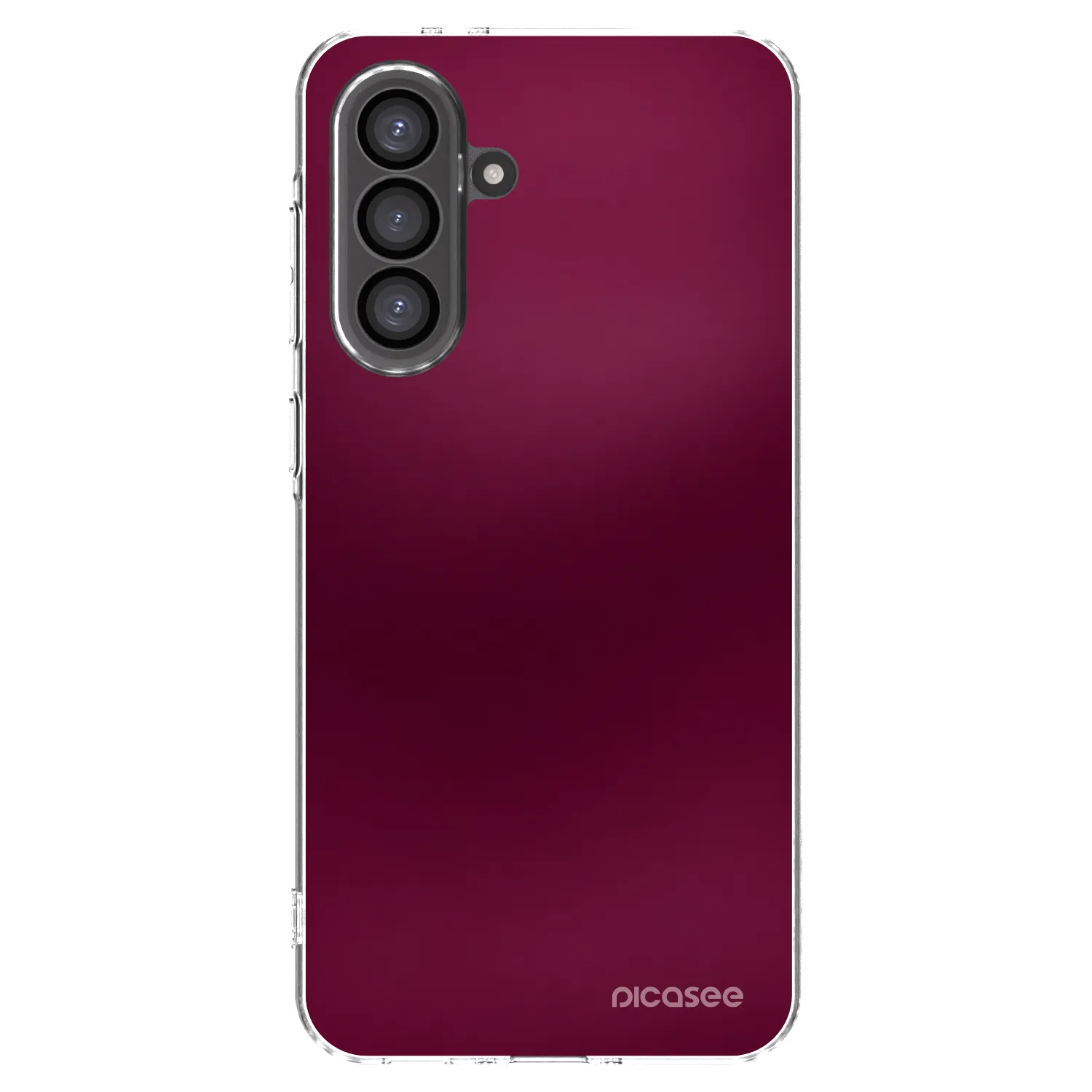 Picasee silikonska prozirna maskica za Samsung Galaxy A36 5G - Velvet Bordeaux