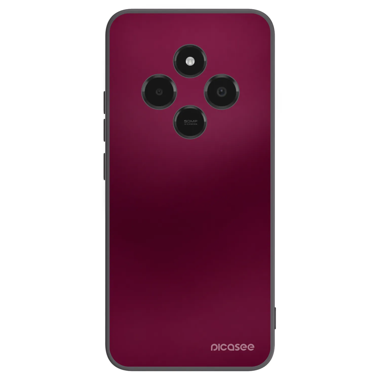Picasee crna silikonska maskica za Xiaomi Poco C75 - Velvet Bordeaux