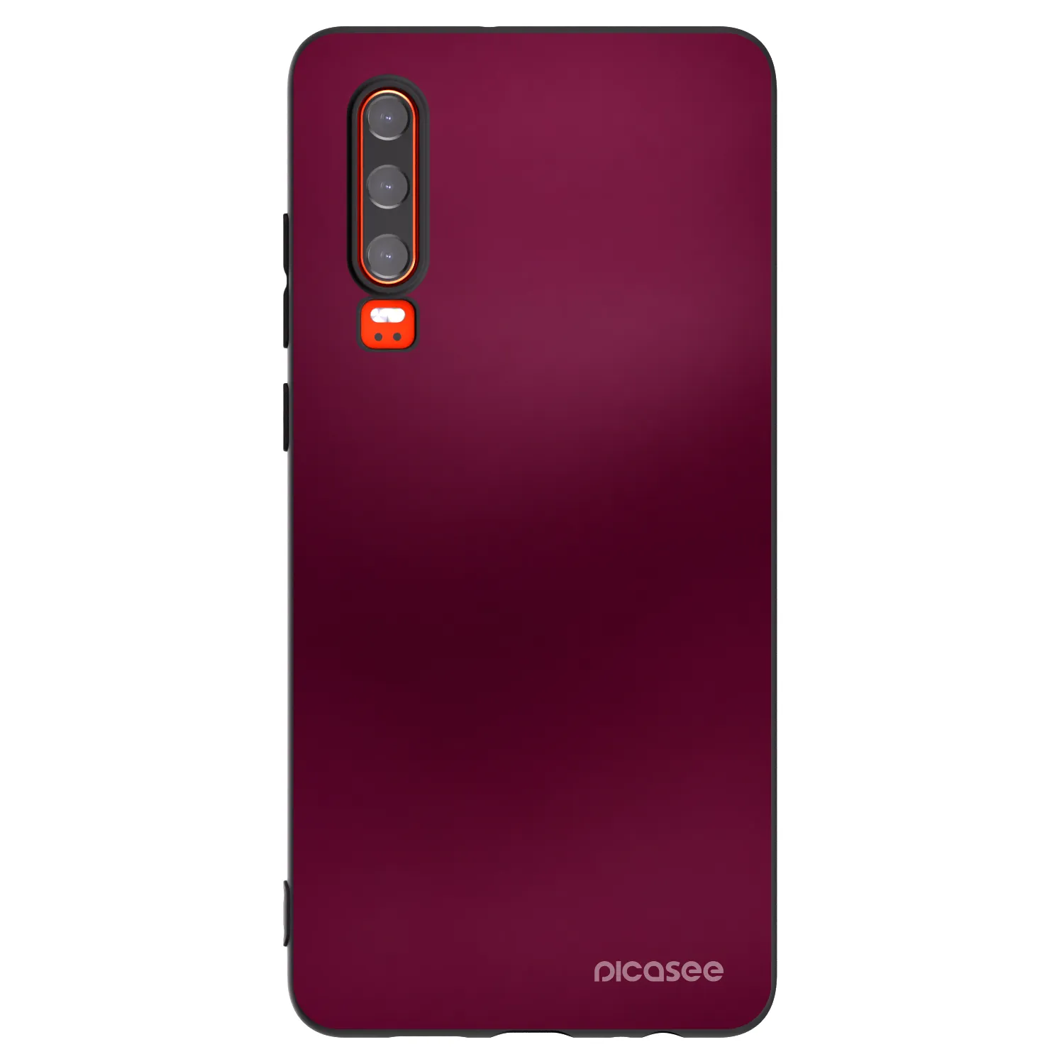 Picasee crna silikonska maskica za Huawei P30 - Velvet Bordeaux