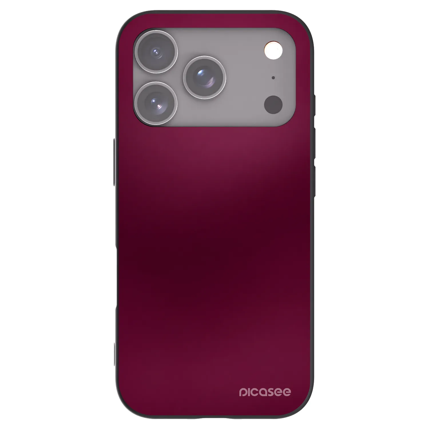 Picasee crna silikonska maskica za Apple iPhone 17 Pro - Velvet Bordeaux