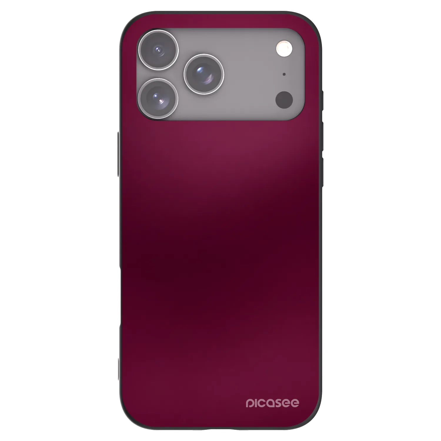 Picasee crna silikonska maskica za Apple iPhone 17 Pro Max - Velvet Bordeaux