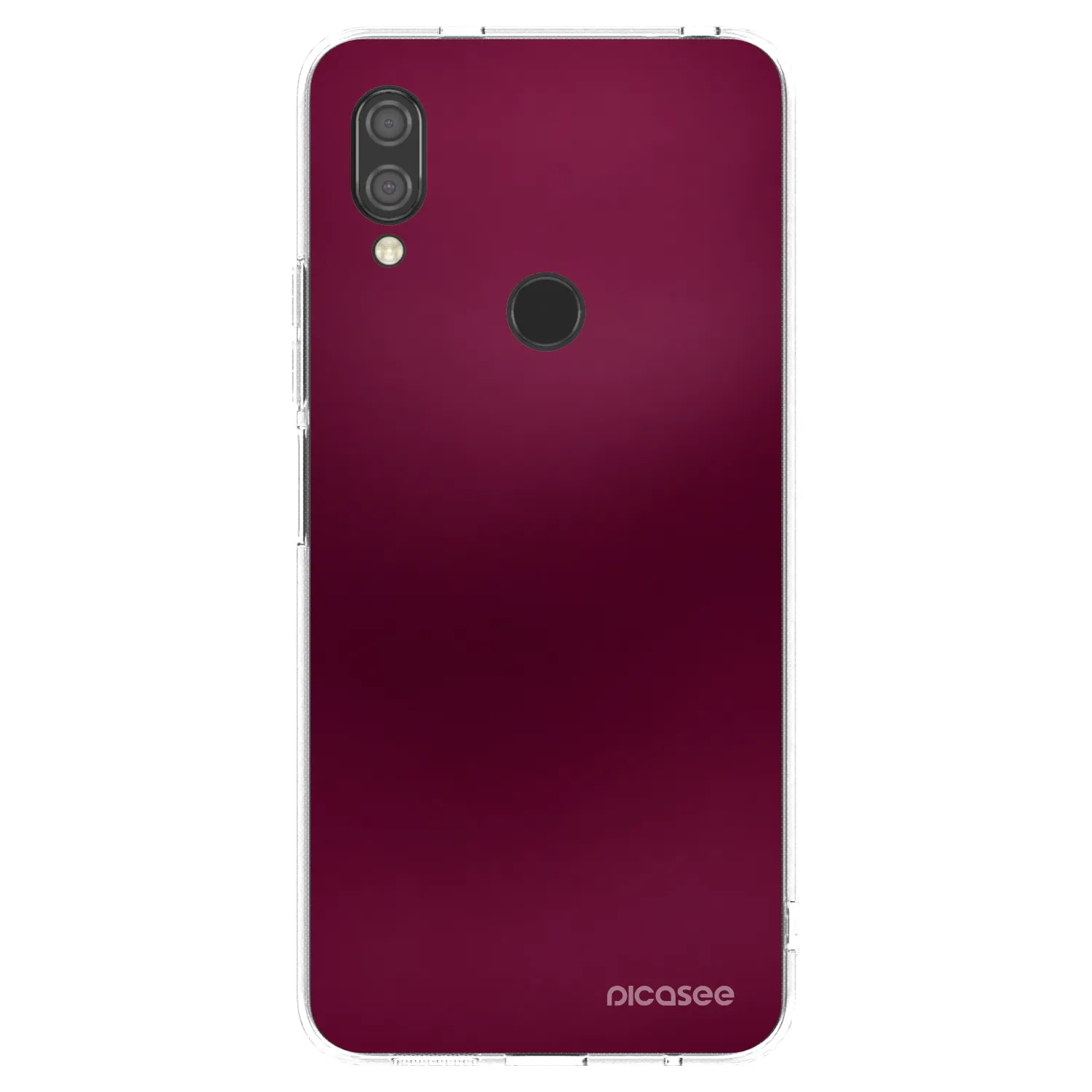 Picasee silikonska prozirna maskica za Xiaomi Redmi 7 - Velvet Bordeaux